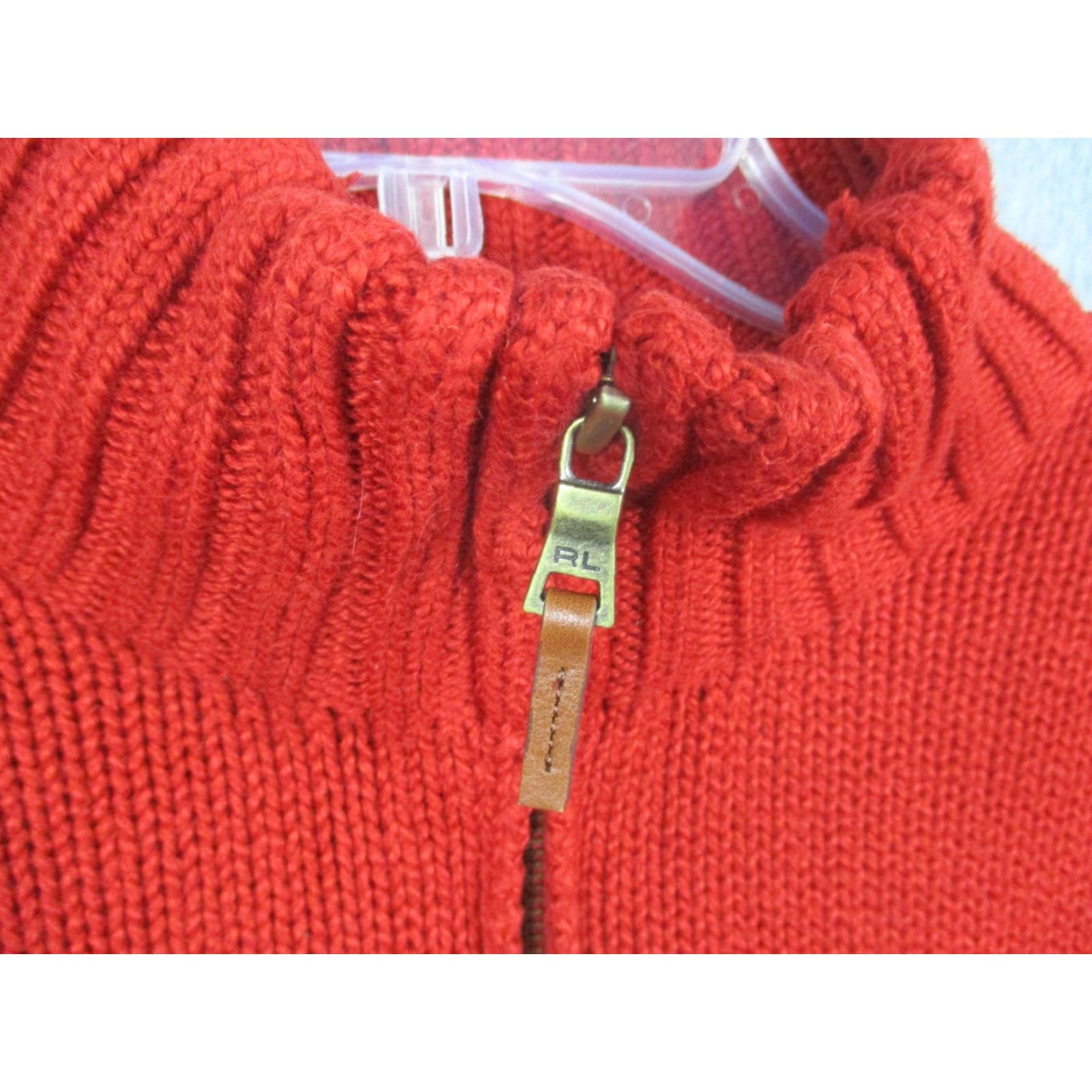 Polo Ralph Lauren Polo Ralph Lauren Sweater Men M Red Mock Neck Cotton Knit 1/4 Zip Size US M / EU 48-50 / 2 - 3 Thumbnail