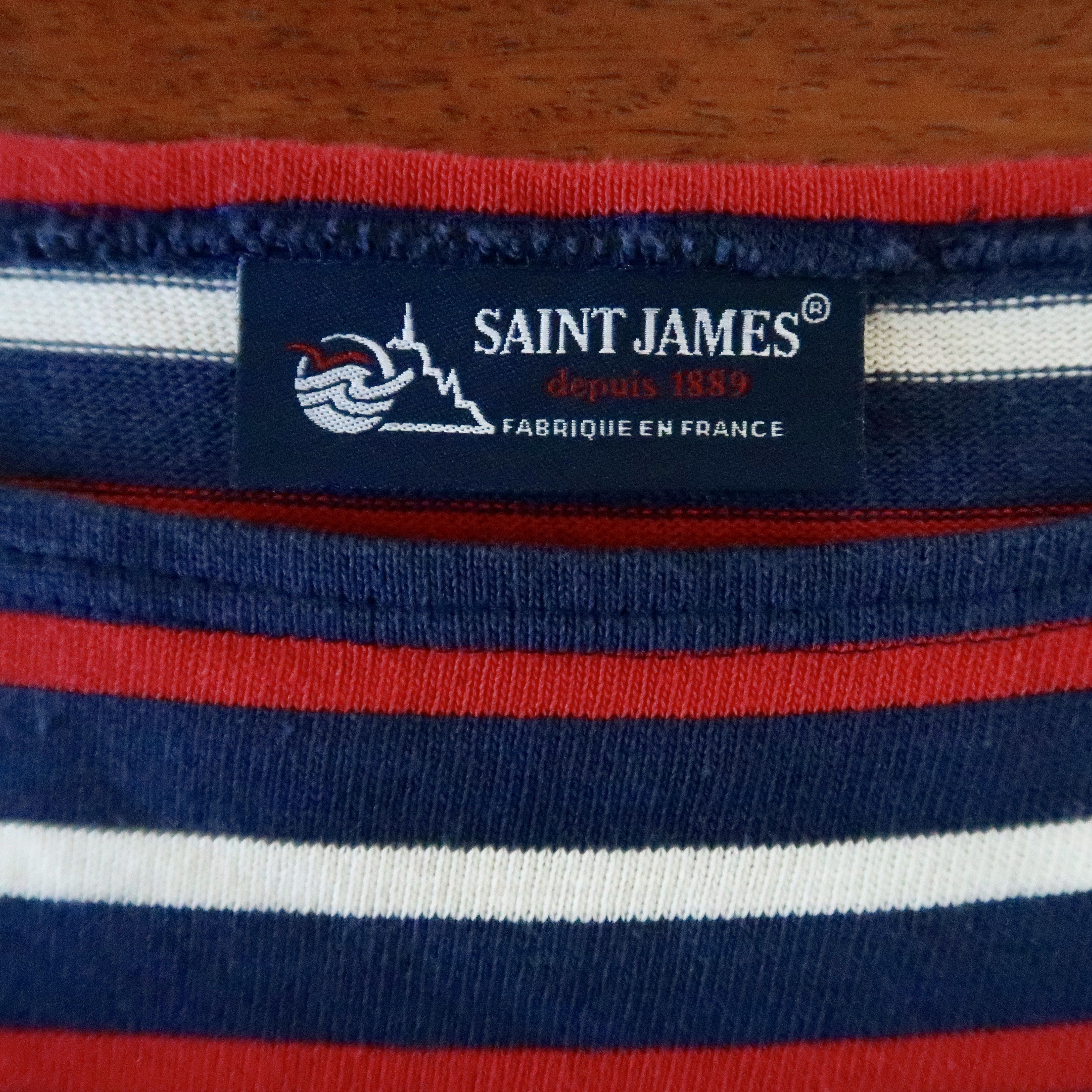 Saint James SAINT JAMES heavyweight cotton striped breton shirt, 3.5 Size US S / EU 44-46 / 1 - 10 Thumbnail