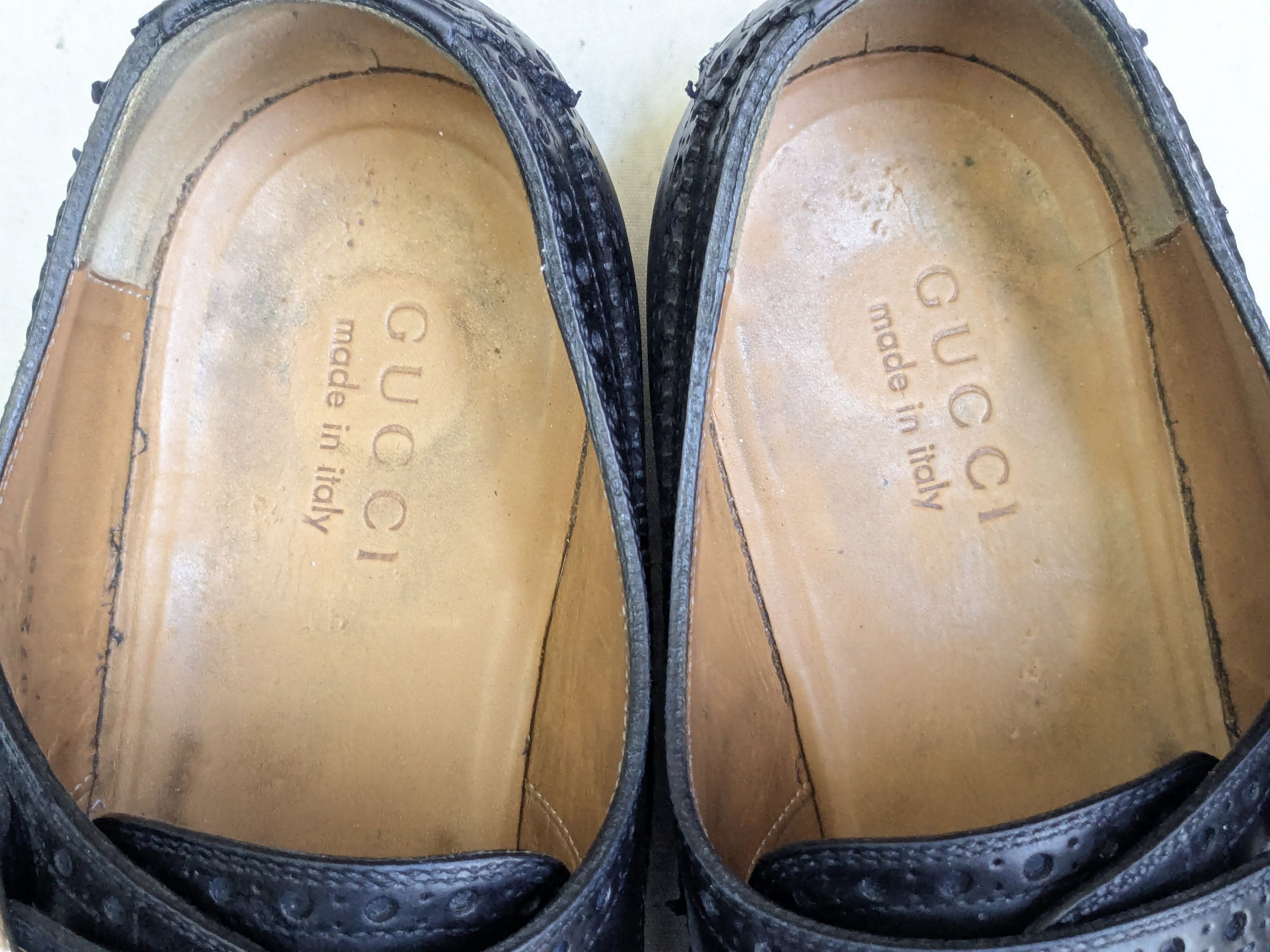 Gucci Gucci Double Monkstrap Brogues Navy Blue 10 Leather Size US 10 / EU 43 - 8 Thumbnail
