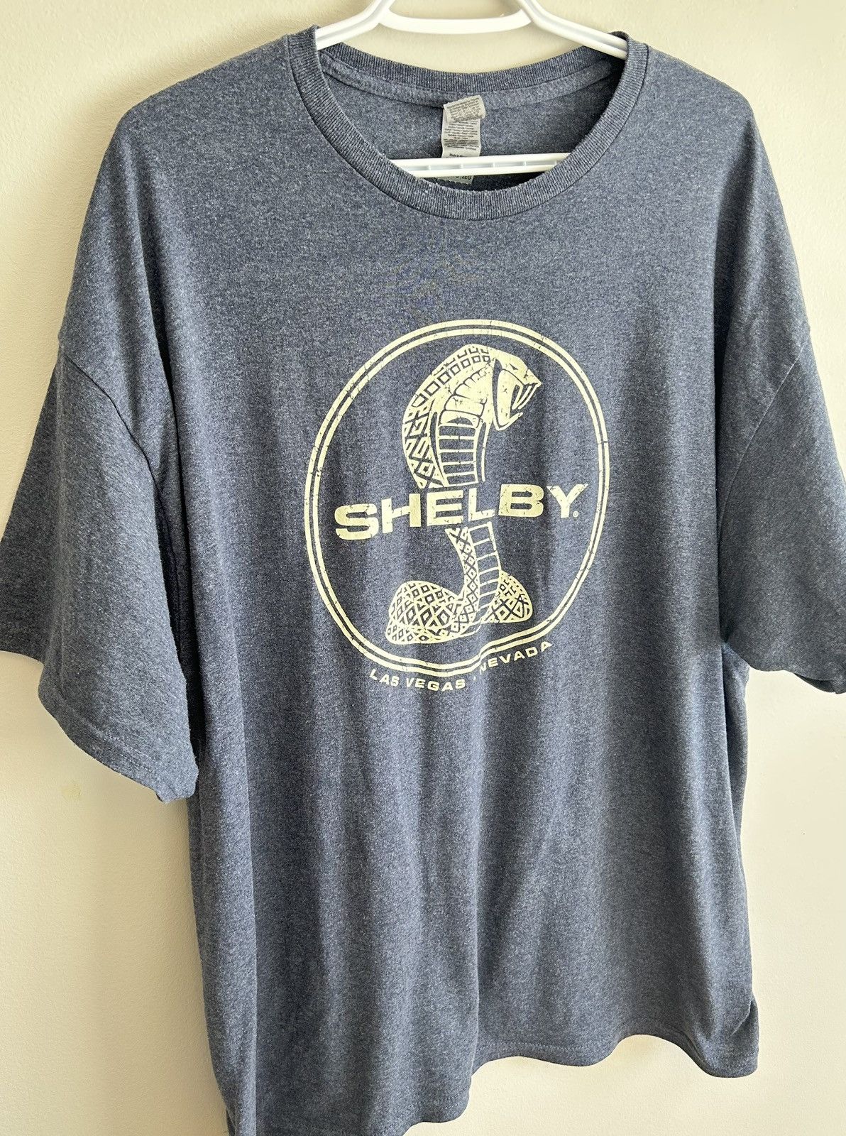 Ford × Vintage Shelby Cobra Las Vegas, Nevada Men’s Blue T-shirt - Size XXL Size US XXL / EU 58 / 5 - 3 Thumbnail