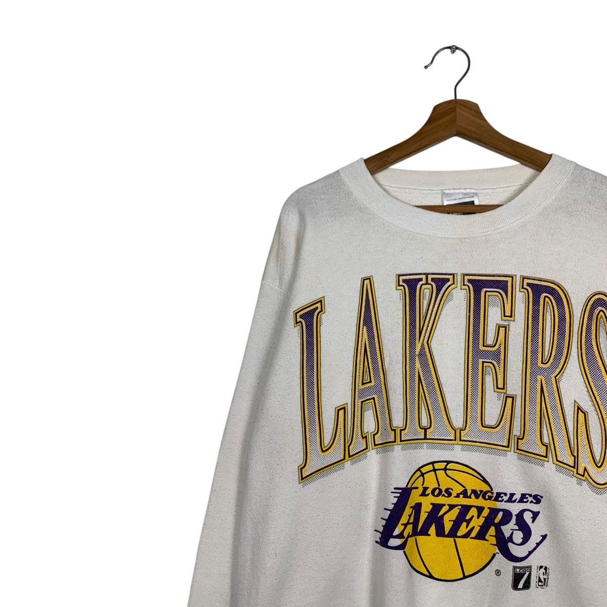 Tultex LOS ANGELES LAKERS Big Logo Sweatshirts Nba Logo 7 #2018-C88 Size US L / EU 52-54 / 3 - 3 Thumbnail