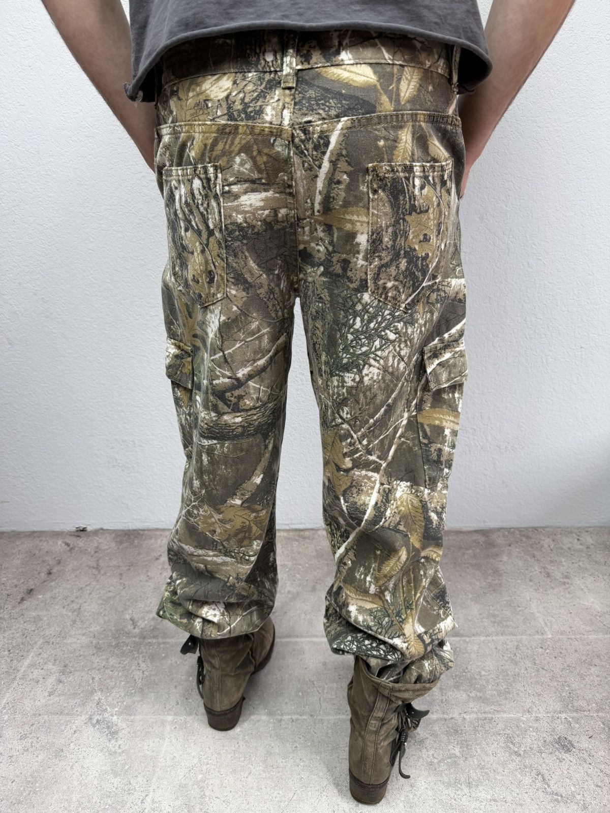 If Six Was Nine Vintage Real Tree Cargo Pants Y2K Balenciaga Style Rare Size US 32 / EU 48 - 3 Thumbnail