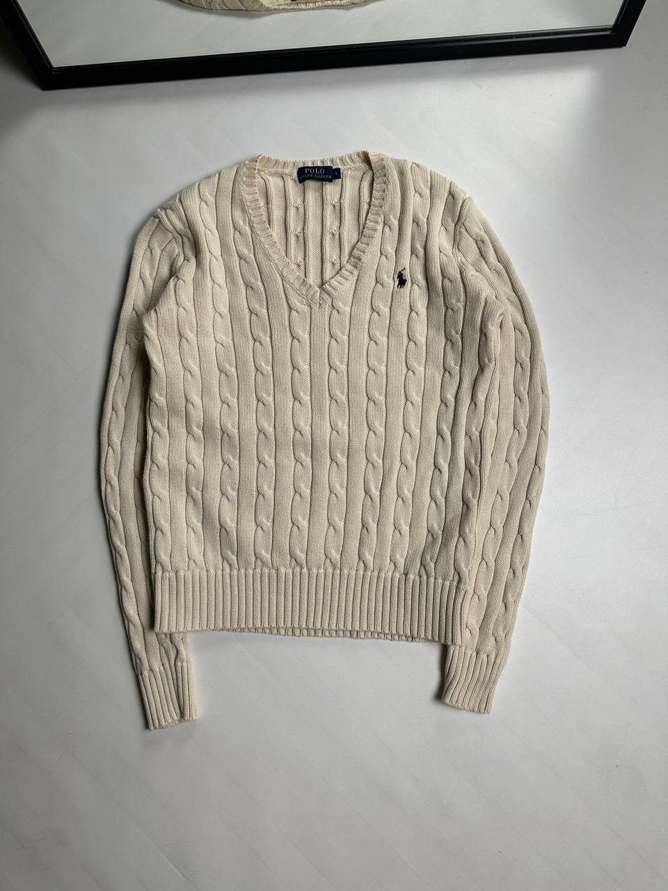 Polo Ralph Lauren Polo Ralph Lauren Women Cable Knite Sweater Vintage 00s Size S / US 4 / IT 40 - 1 Thumbnail