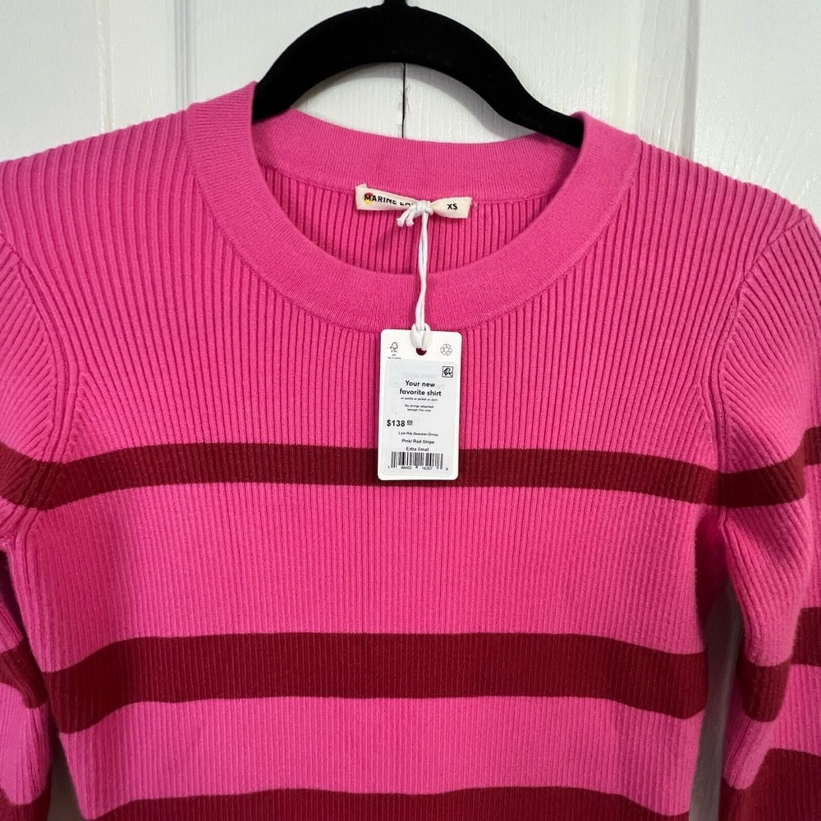 Marine Layer Marine Layer Red and Pink Long Sleeve‎ Dress Women's XS Size XS / US 0-2 / IT 36-38 - 2 Thumbnail