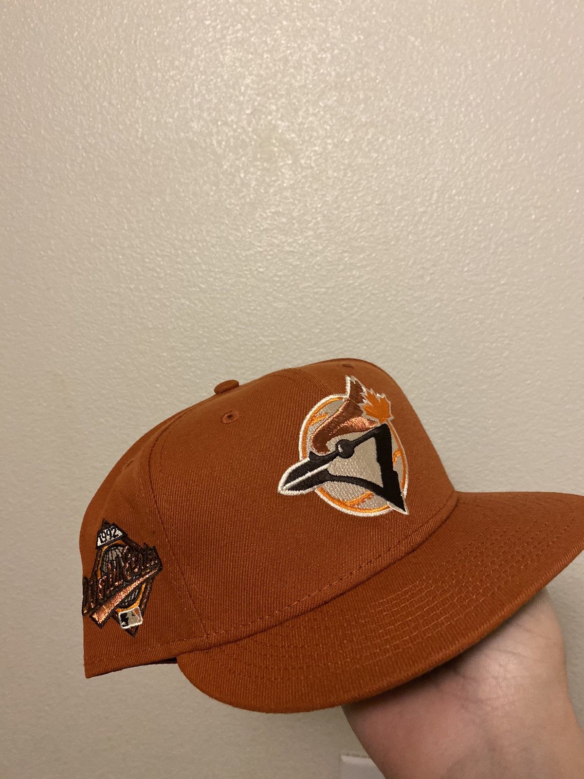 image of Hat Club Campfire Blue Jays 7 5/8 in Burnt Orange, Men's