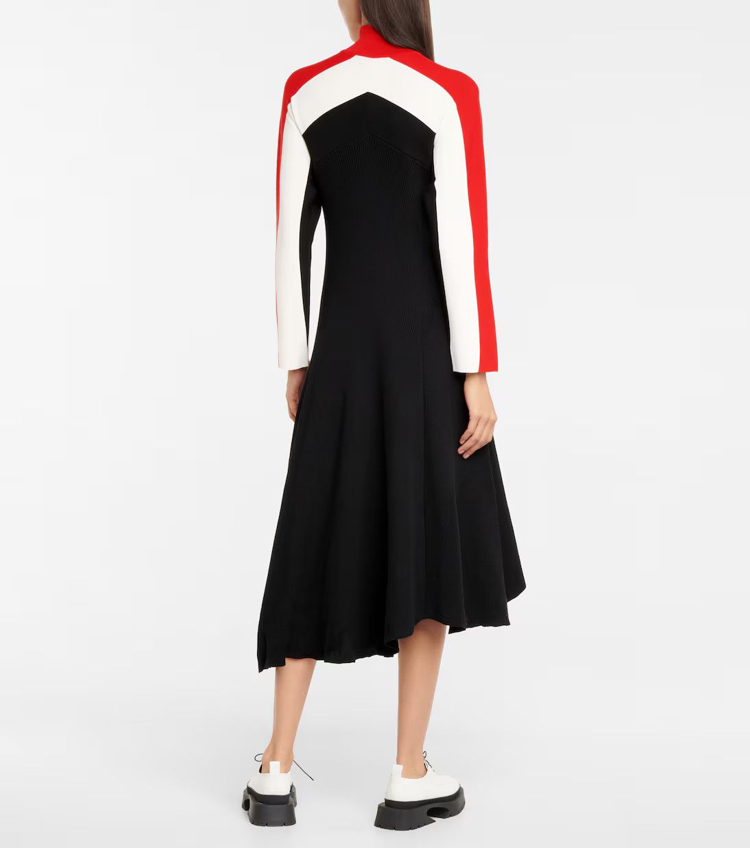 Jil Sander o1y0925 Midi Dress in Multicolor Size XS / US 0-2 / IT 36-38 - 3 Thumbnail