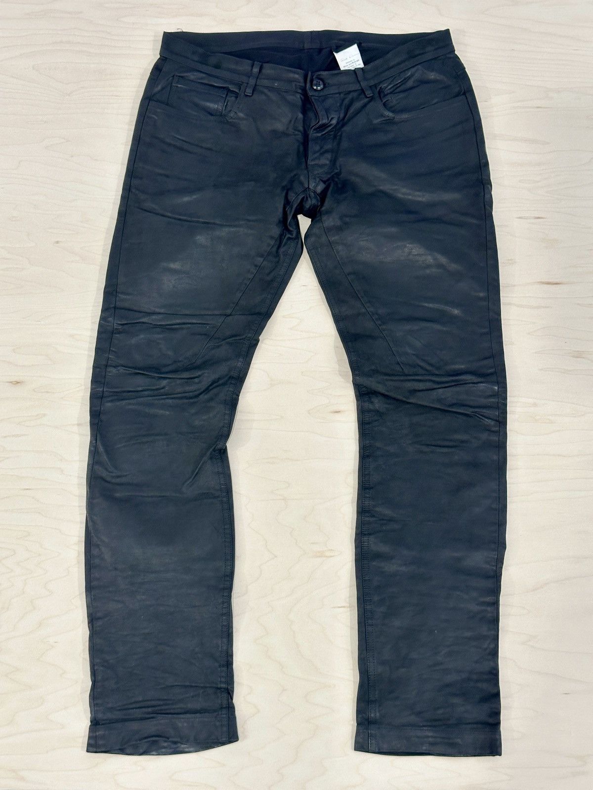 Rick Owens Wax Denim | Grailed