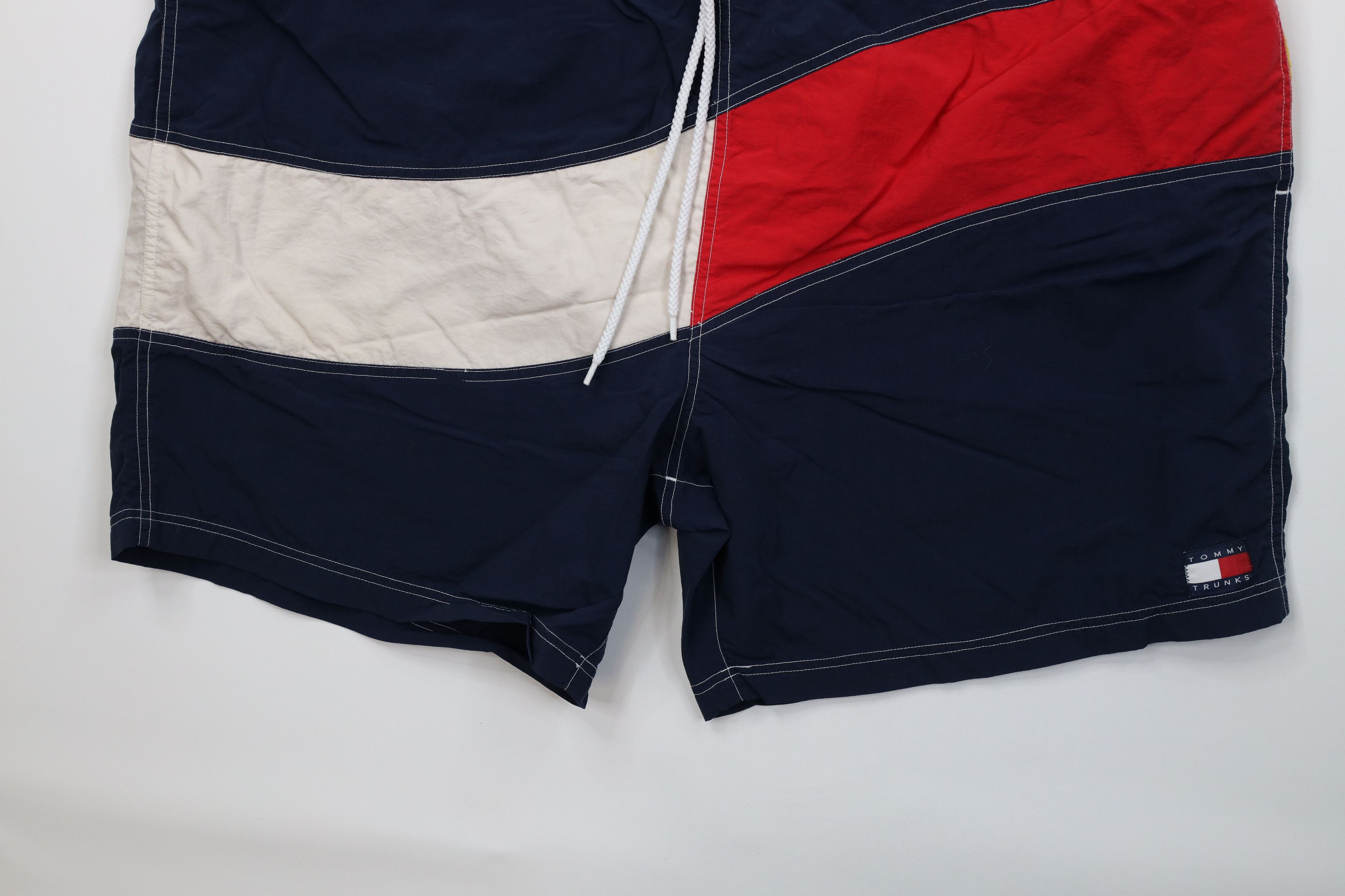 Tommy Hilfiger AS IS Vintage 90s Tommy Hilfiger Lined Shorts Swim Trunks Size US 38 / EU 54 - 4 Thumbnail
