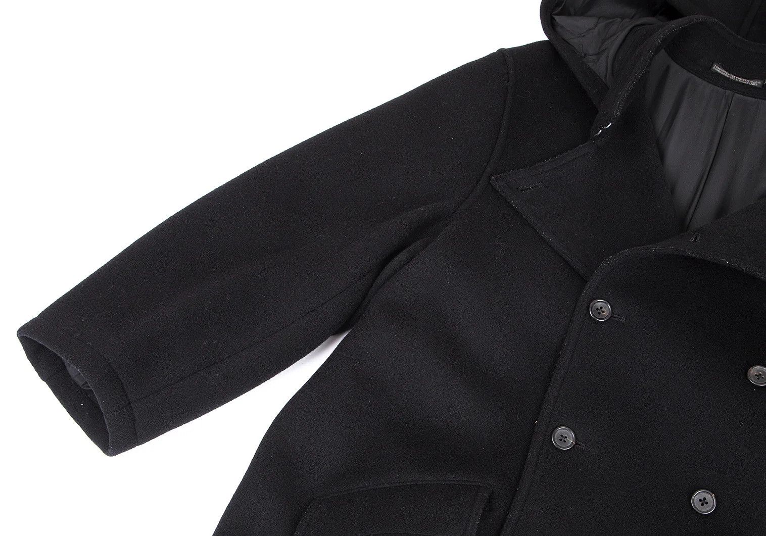 Yohji Yamamoto Yohji Yamamoto Wool Double Hooded Coat Size US M / EU 48-50 / 2 - 7 Thumbnail