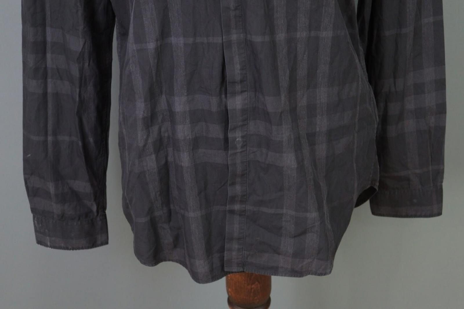 Designer Burberry London Gray Nova Check Button Down Shirt Size XL Size US XL / EU 56 / 4 - 5 Thumbnail