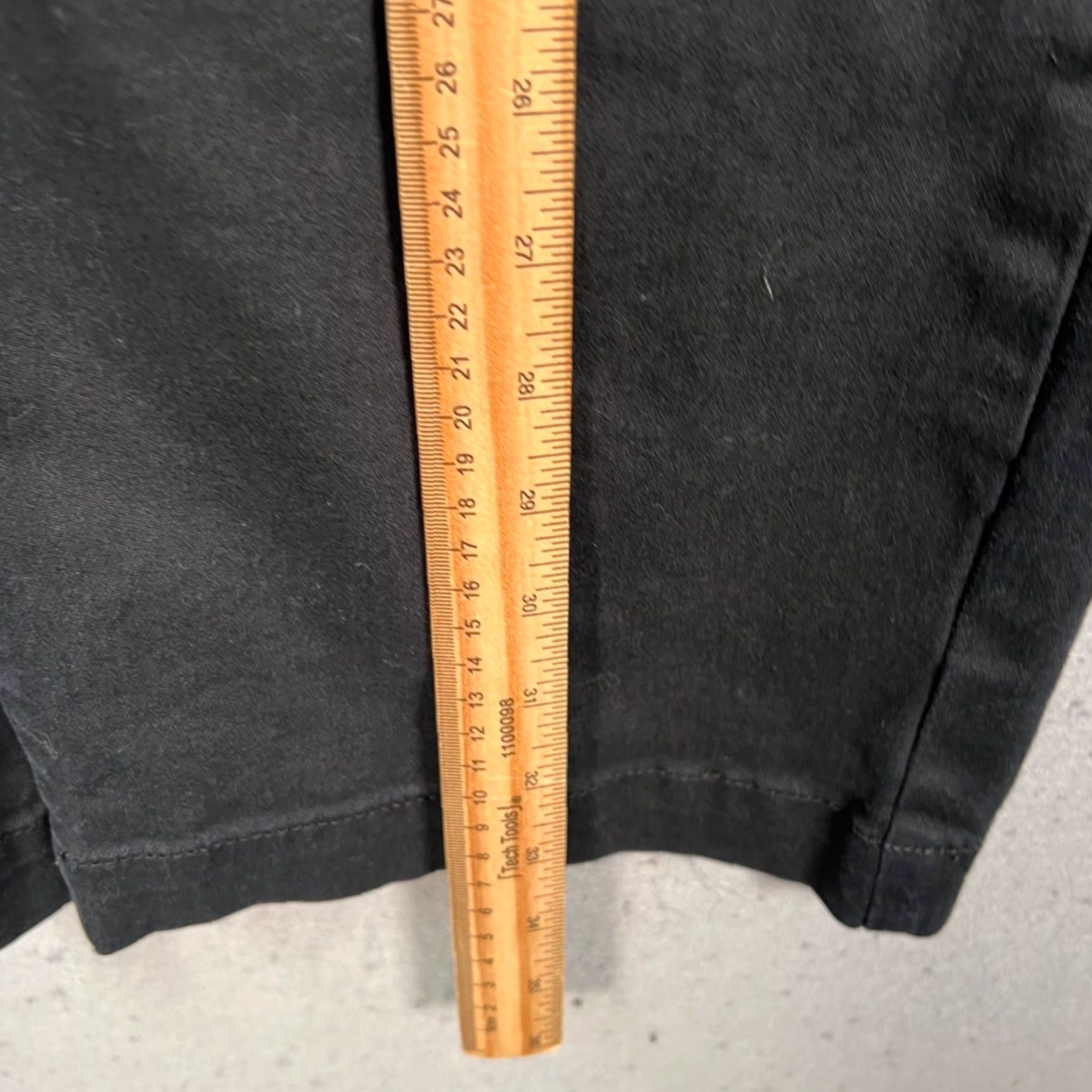 Oak + Fort Oak + Fort Womens Medium Black Cropped Wide-Leg Pants Cotton Blend Size 32" / US 10 / IT 46 - 6 Thumbnail