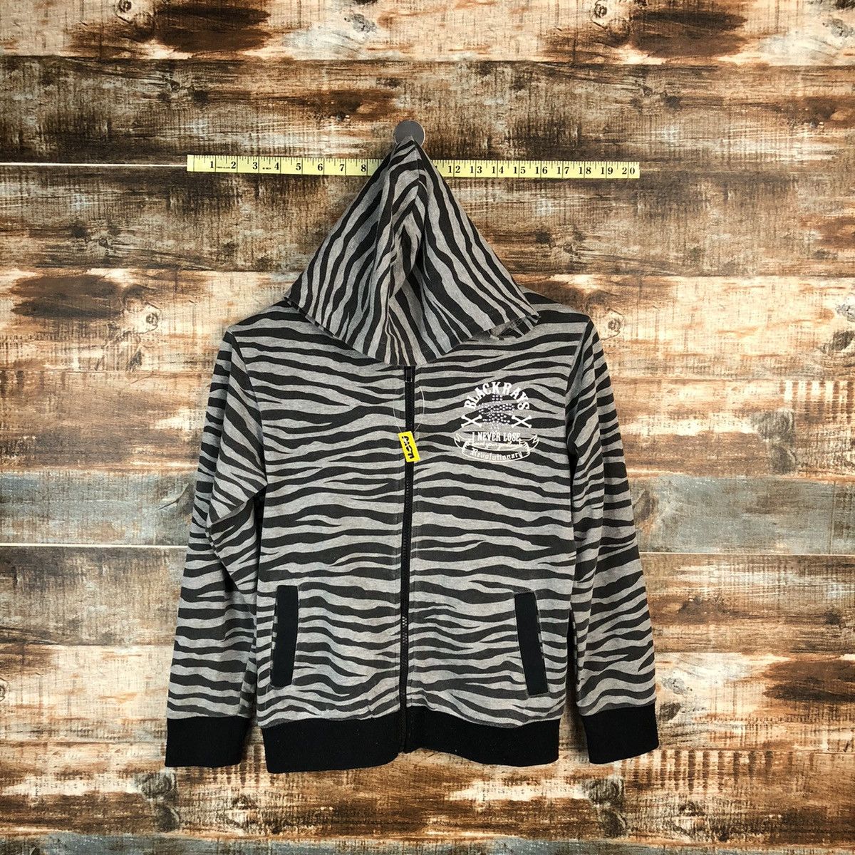 Seditionaries DLL Bee Box Black Rays zebra Stripe skull Hoodie #A1571 Size US S / EU 44-46 / 1 - 2 Thumbnail