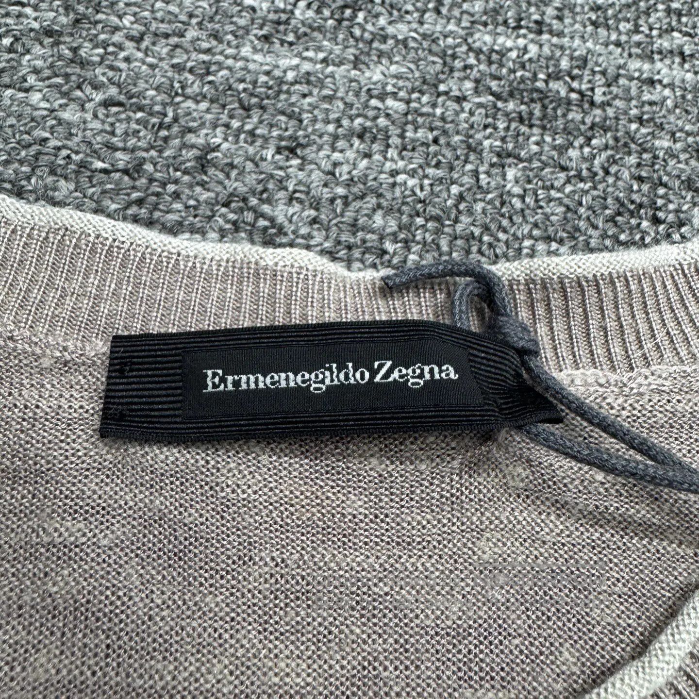 Ermenegildo Zegna Ermenegildo Zegna Silk-linen blended knitted sweater| Size US M / EU 48-50 / 2 - 3 Thumbnail