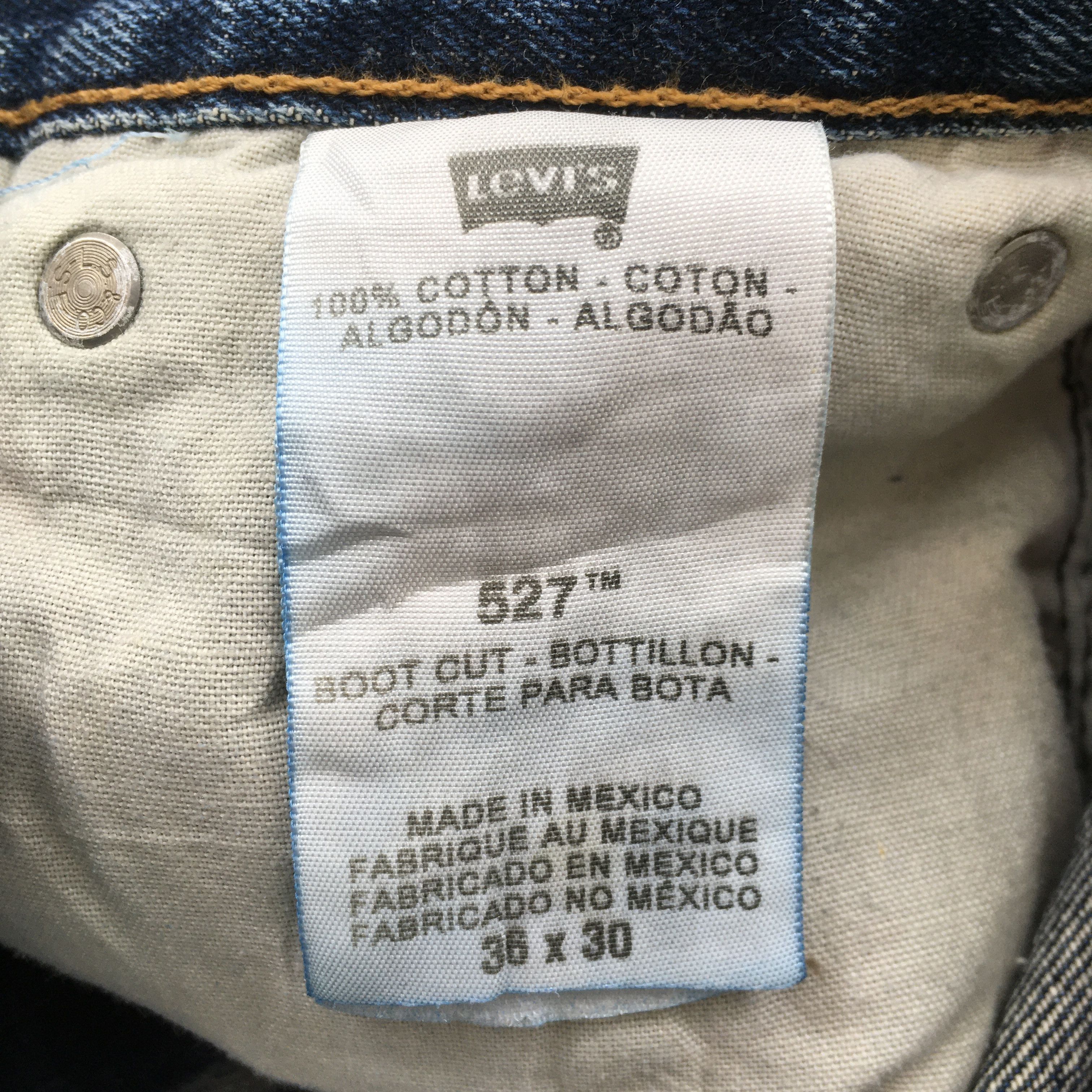 Levi's Size 34x29 Vintage Levi's 527 Low Bootcut Jeans S196 Size US 34 / EU 50 - 14 Thumbnail