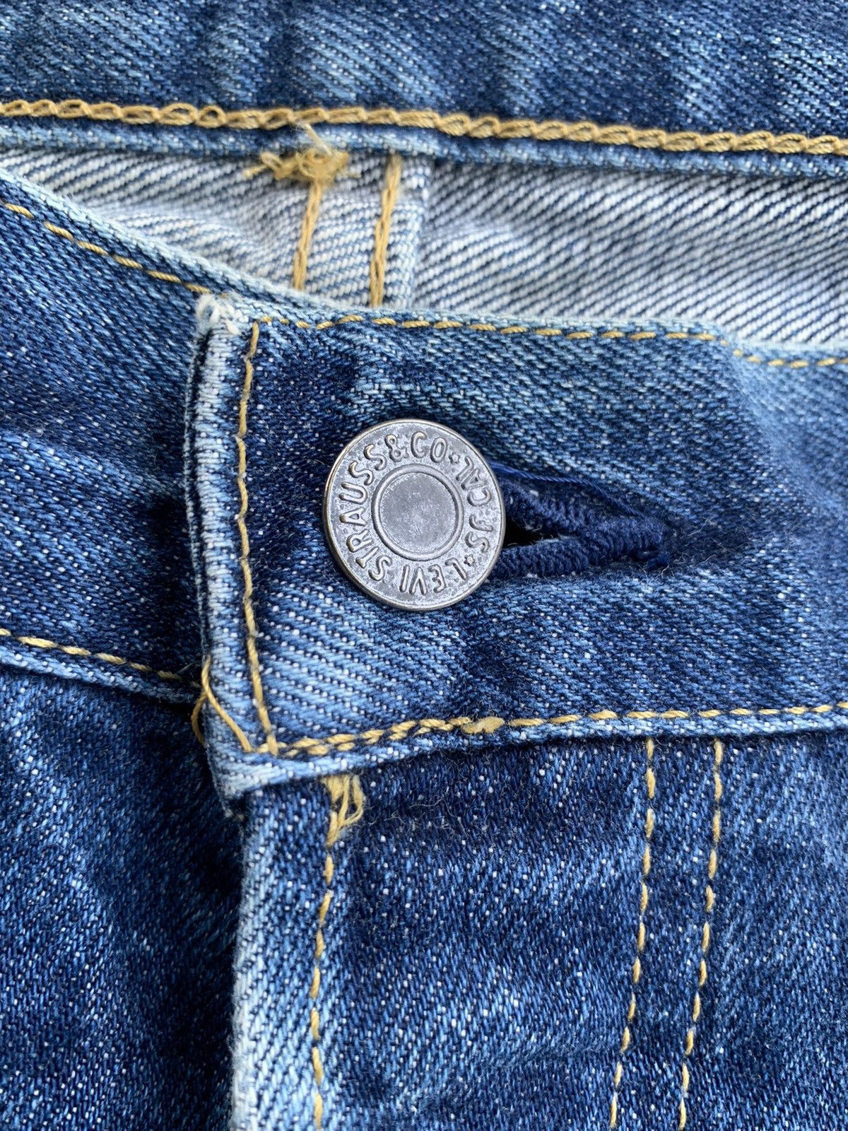 Levi's × Vintage Vintage Levis Big E 503B Selvedge Distressed Denim Size US 34 / EU 50 - 9 Thumbnail