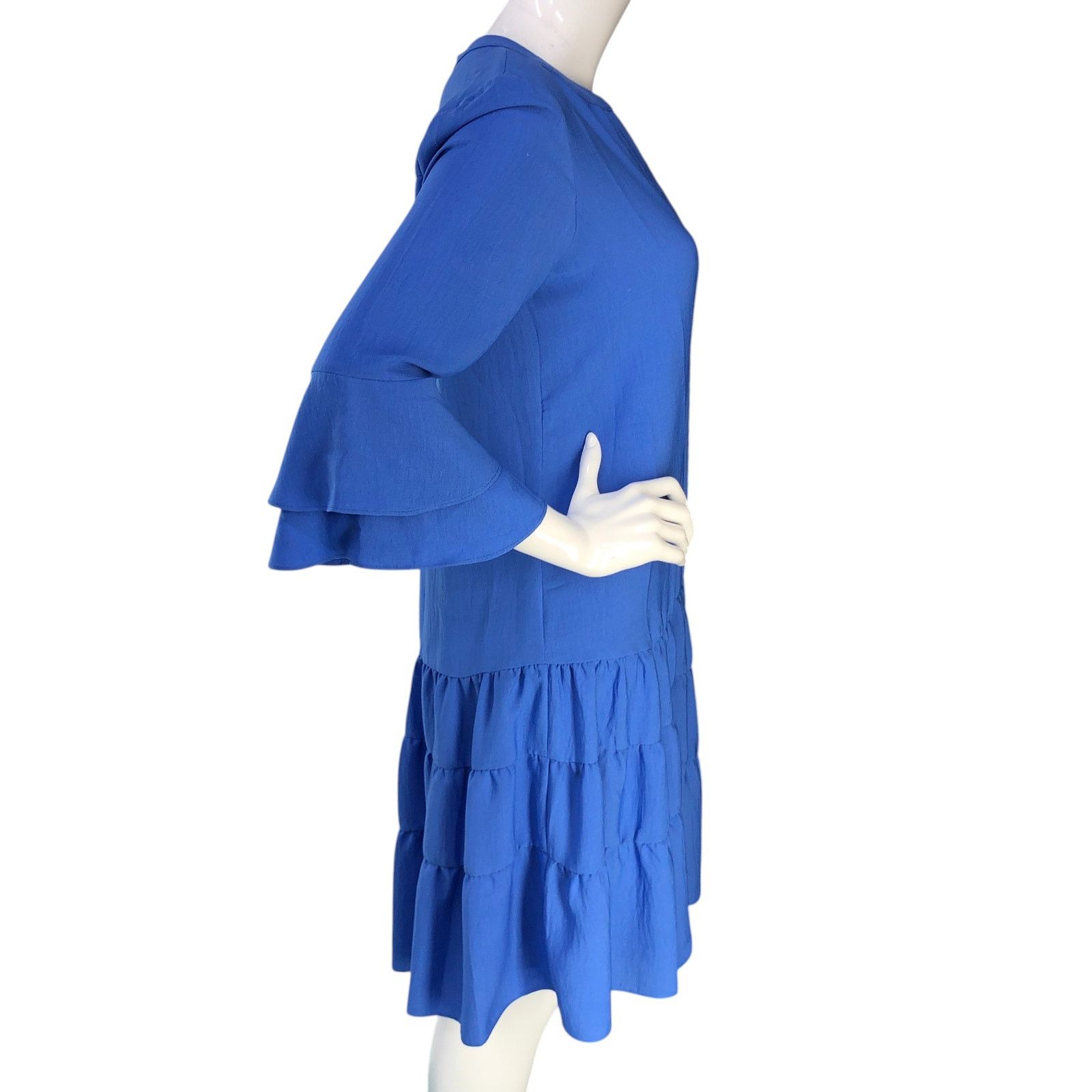 Joseph Ribkoff Joseph Ribkoff Size 6 Dress Tiered Ruffle Bell Sleeve Jersey Size M / US 6-8 / IT 42-44 - 9 Thumbnail