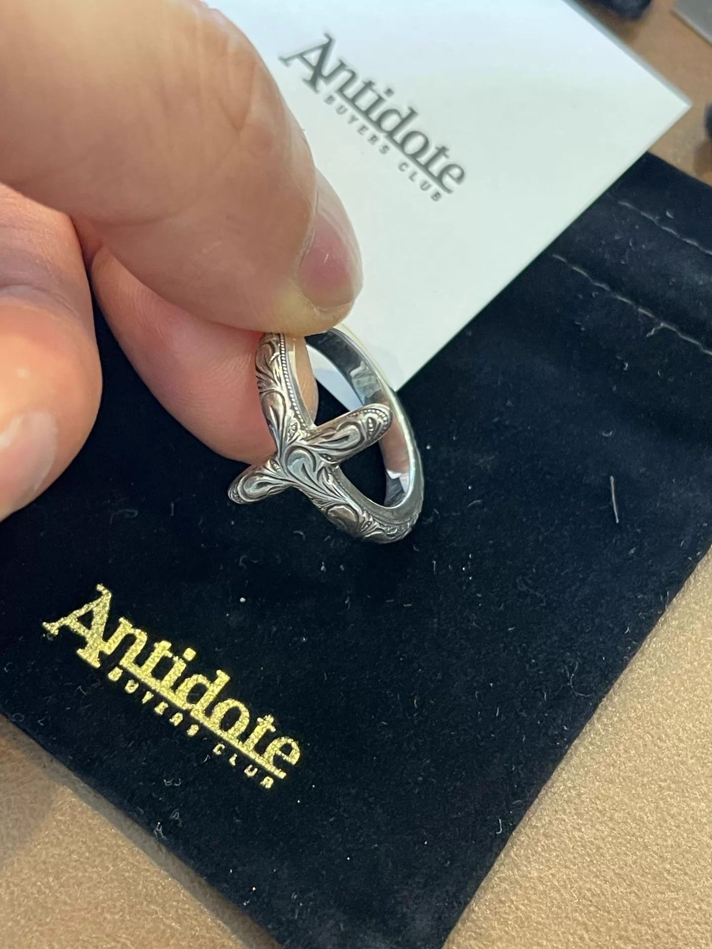 Other Antidote BuyersClub Tangcao Cross Open Ring Japan 21-23 Size ONE SIZE - 3 Thumbnail