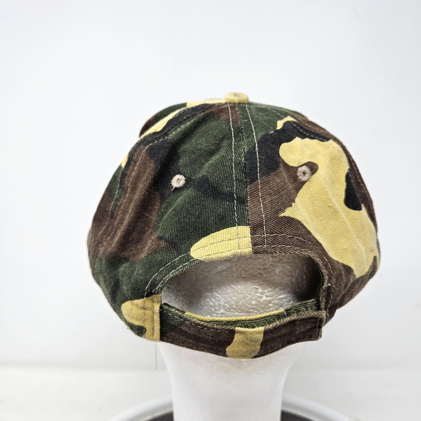 Vintage United States Marine Corps Hat Cap Strap Back Camo Patch American Flag Mens Size ONE SIZE - 4 Thumbnail