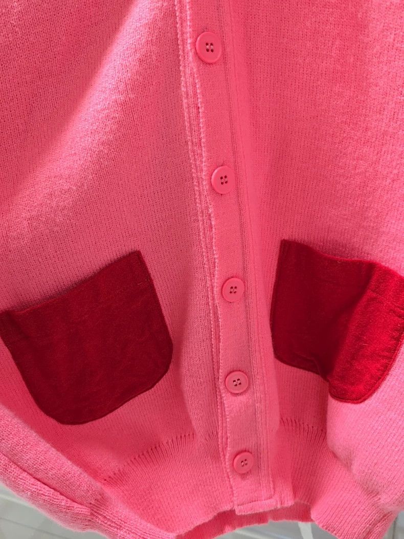Comme des Garcons Comme des Garcons Girl is a pink wool cardigan Size S / US 4 / IT 40 - 4 Thumbnail