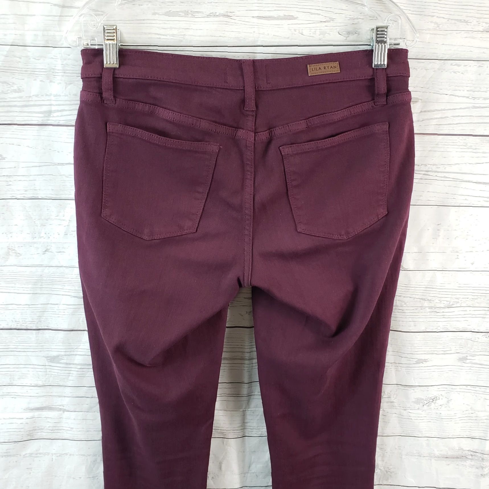 Vintage Lila Ryan Womens Skinny Jeans Sz 28 Port Mid Rise Cotton Blend Size 28" / US 6 / IT 42 - 4 Thumbnail