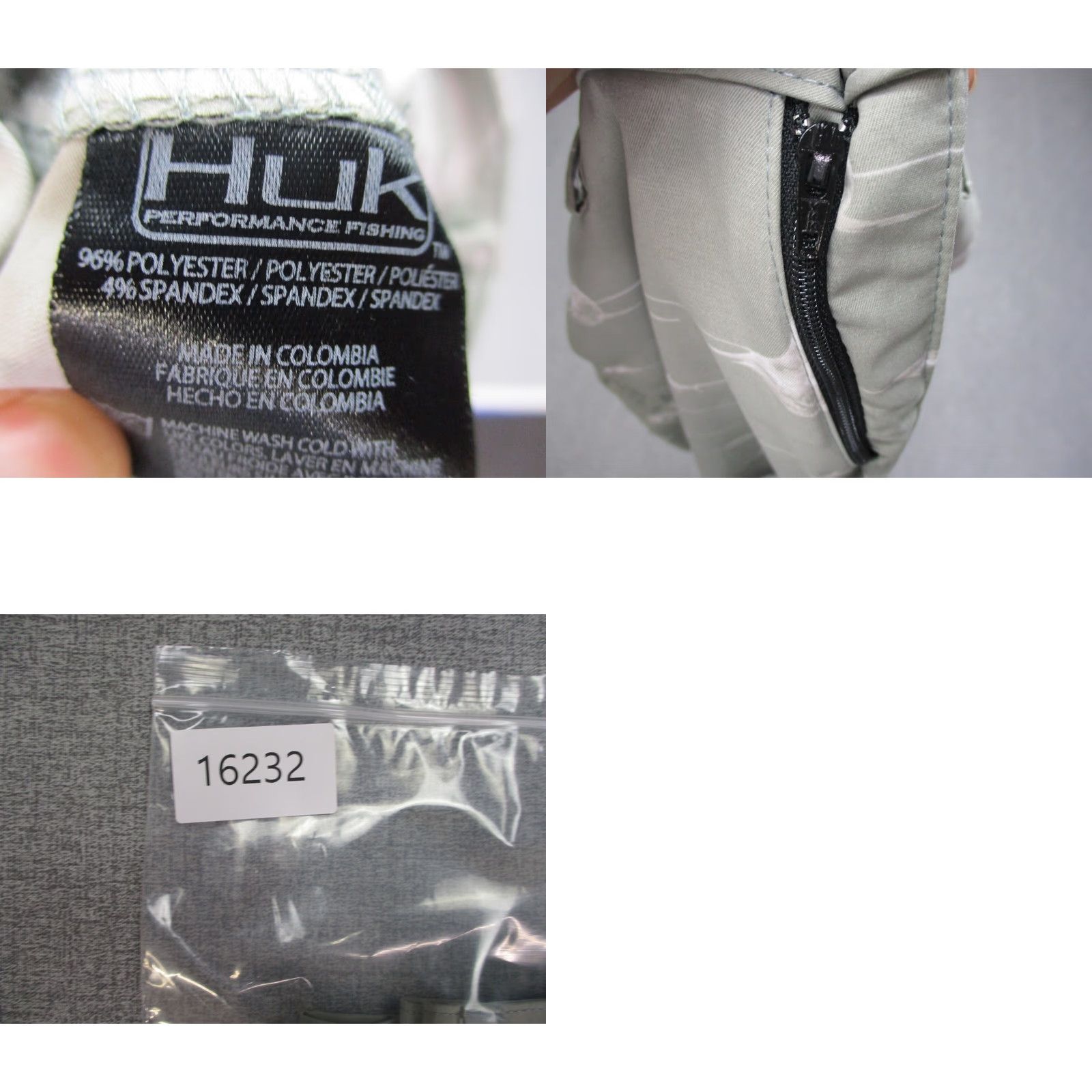 Vintage Huk Short Mens 28 Gray Performance Fabrics Lightweight Shark Fishing Outdoor Shirt Size US 28 / EU 44 - 8 Thumbnail