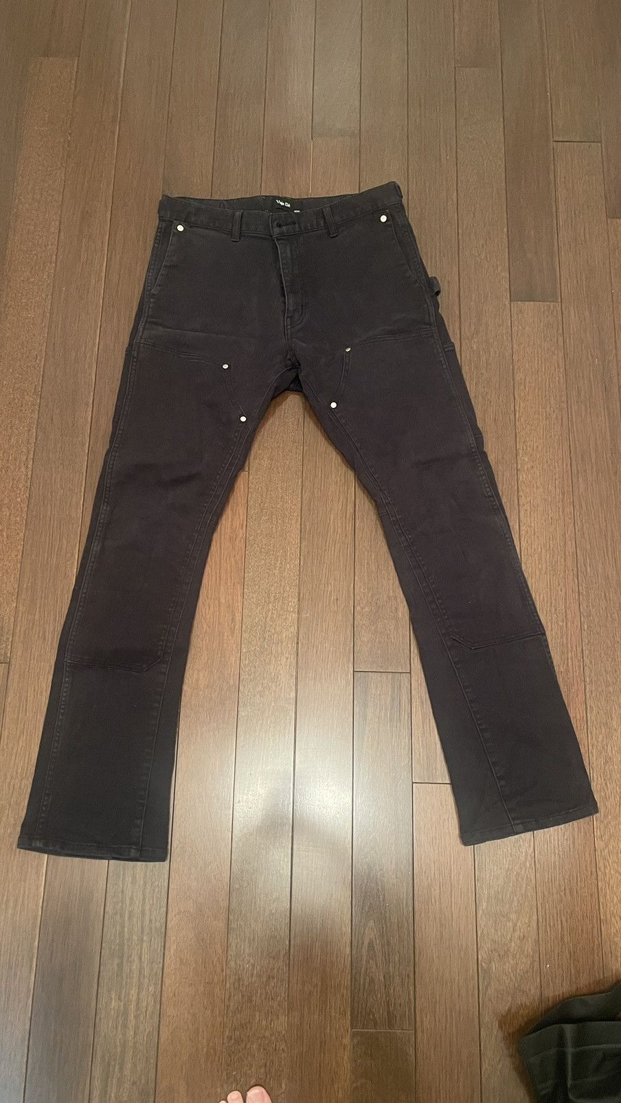 Vuja De Vuja dé Black zip work pants in black Size US 31 - 1 Thumbnail