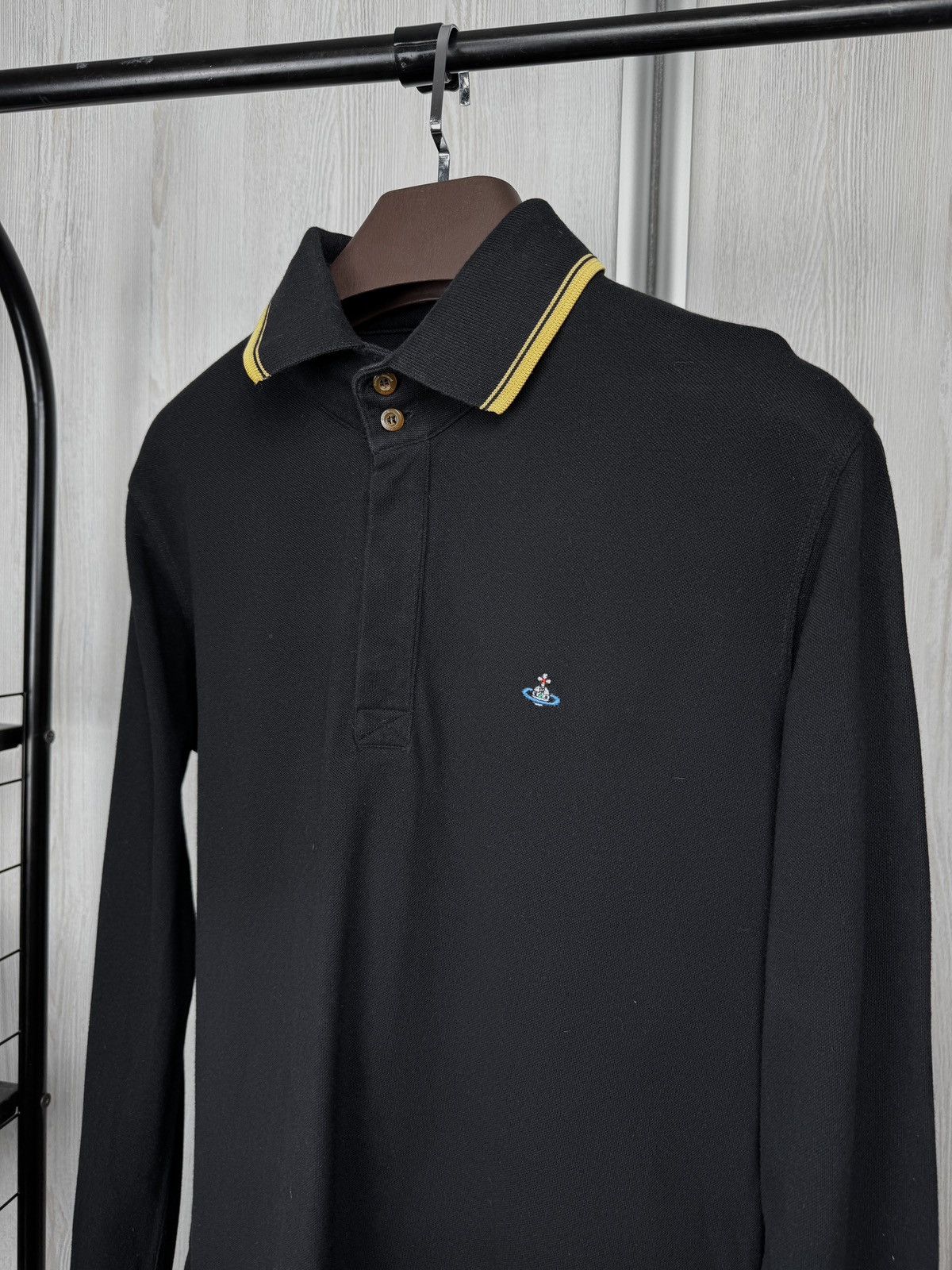 Vivienne Westwood Vivienne Westwood black striped rugby polo shirt Size US L / EU 52-54 / 3 - 6 Thumbnail