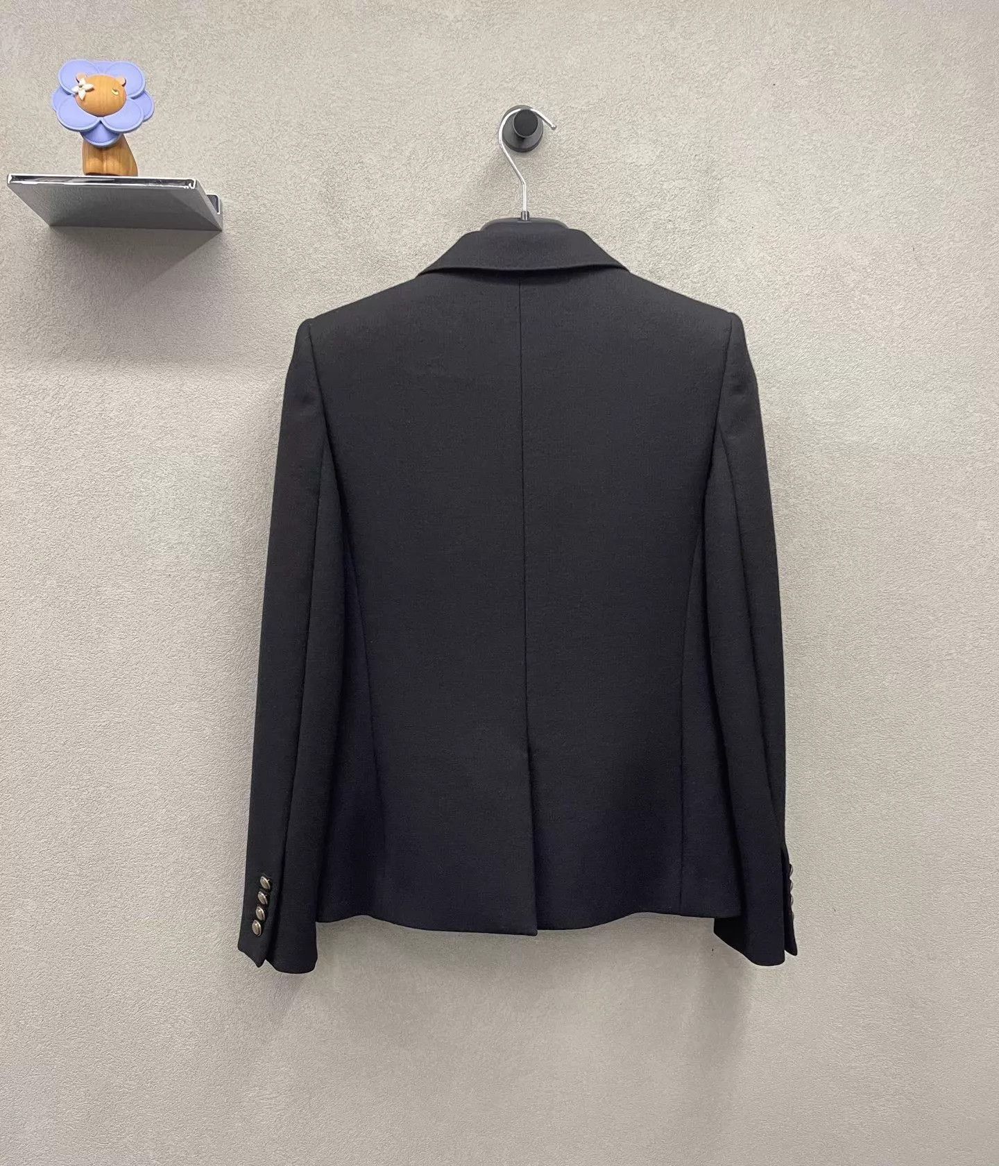 Yves Saint Laurent YSL Anchor Embroidered Logo Preppy Blazer Size 34 Size XS / US 0-2 / IT 36-38 - 2 Thumbnail