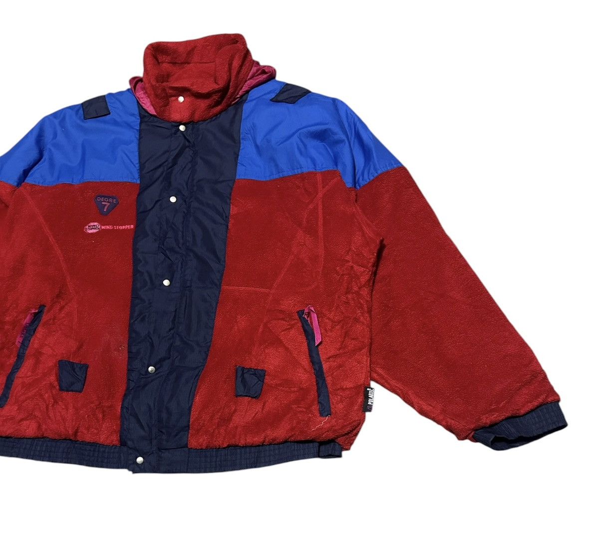 Japanese Brand Vintage Degre 7 Polartex Wind Stopper Fleece Jacket Size US XL / EU 56 / 4 - 2 Thumbnail