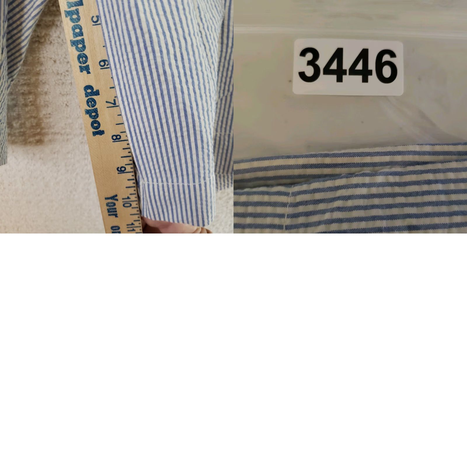 J.Crew J.CREW Mens Shorts Blue 32x10 Chino Seersucker Lightweight Beach Golf Outdoors Size US 32 / EU 48 - 8 Thumbnail