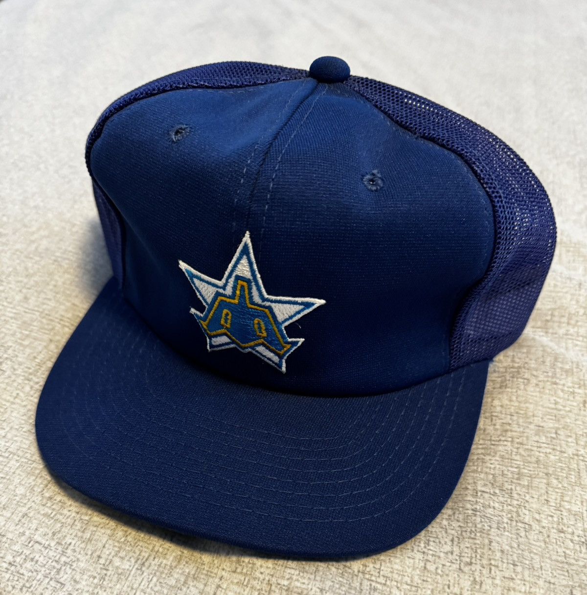 Sports Specialties Seattle Mariners Sports Specialty Snapback Mesh Trucker Blue Size ONE SIZE - 3 Thumbnail