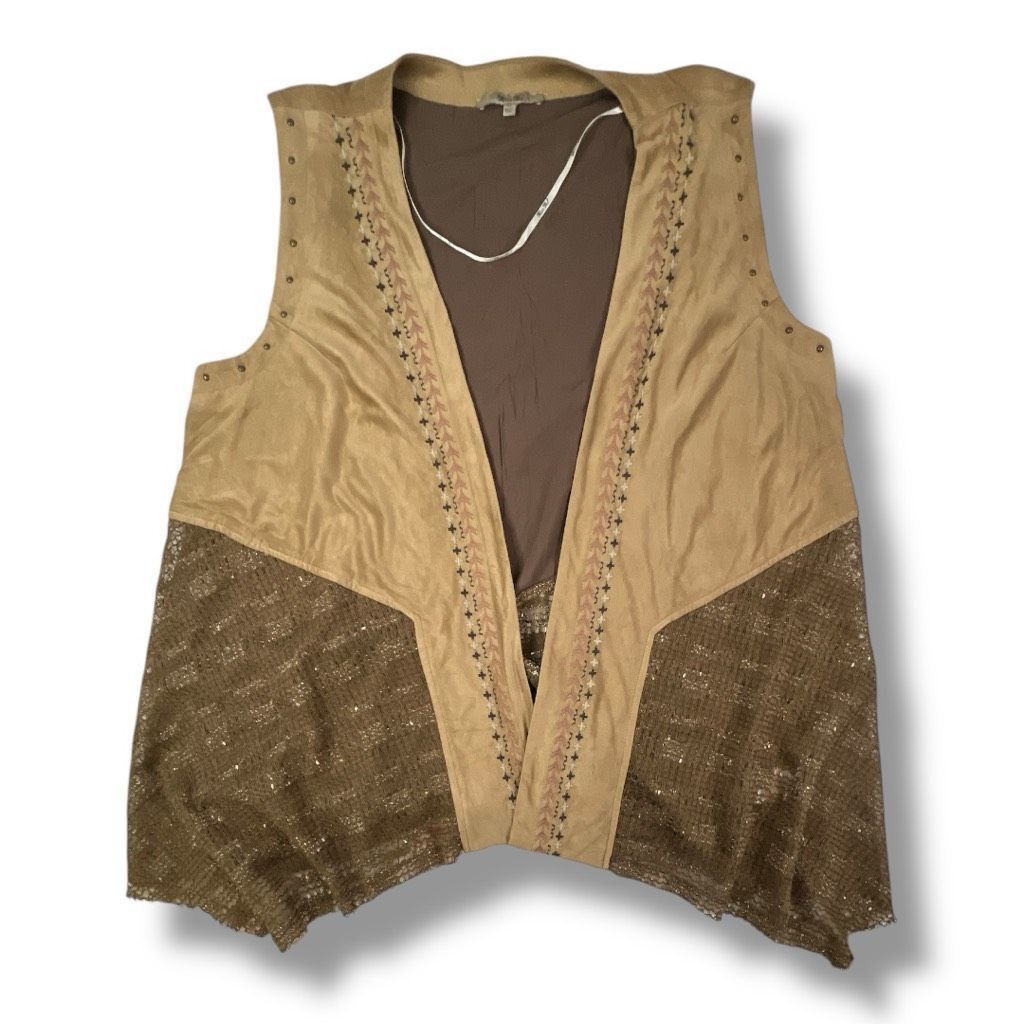 Other Miss Me Western Boho Embroidered Vest Cardigan Size Extra La Size XL / US 12-14 / IT 48-50 - 1 Thumbnail