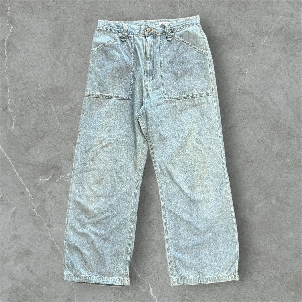 Issey Miyake Vintage Sunao Kuwahara By Issey Miyake Baggy Jeans Size US 29 - 1 Thumbnail