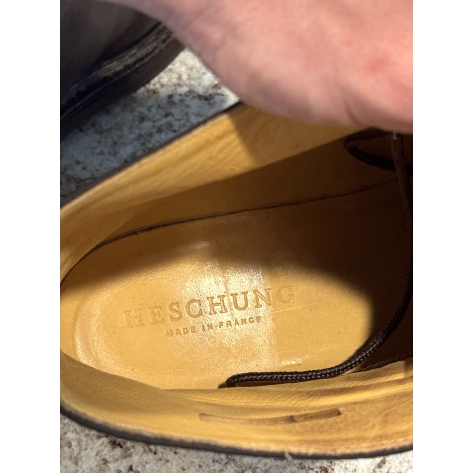 Heschung HESCHUNG GINKGO BOOT Leather Brown Derby Mens 10.5 D Rubber Sole Comfort Lace Up 9 Split Toe Size 43.5/US 10.5 - NYLON Shaft Size US 9 / EU 42 - 7 Thumbnail