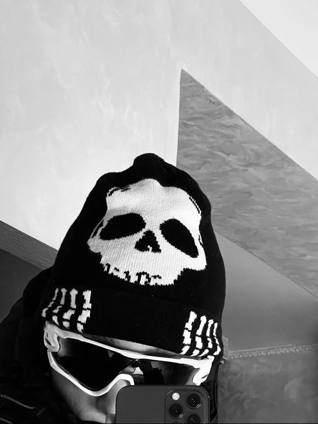 Vintage skeleton beanie hat Size ONE SIZE - 5 Thumbnail