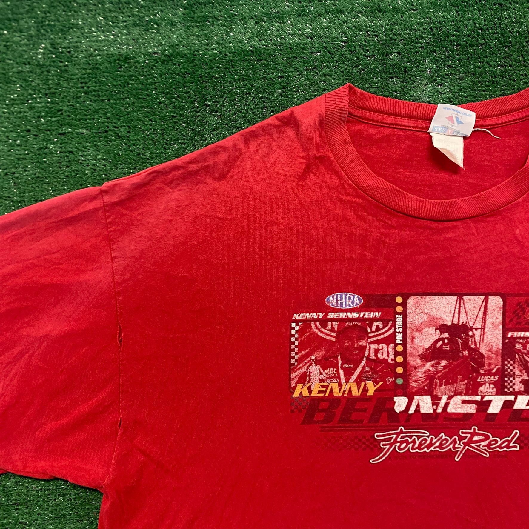 NASCAR Vintage 90s NHRA Drag Racing Budweiser Kenny Bernstein Tee Size US XXL / EU 58 / 5 - 2 Thumbnail