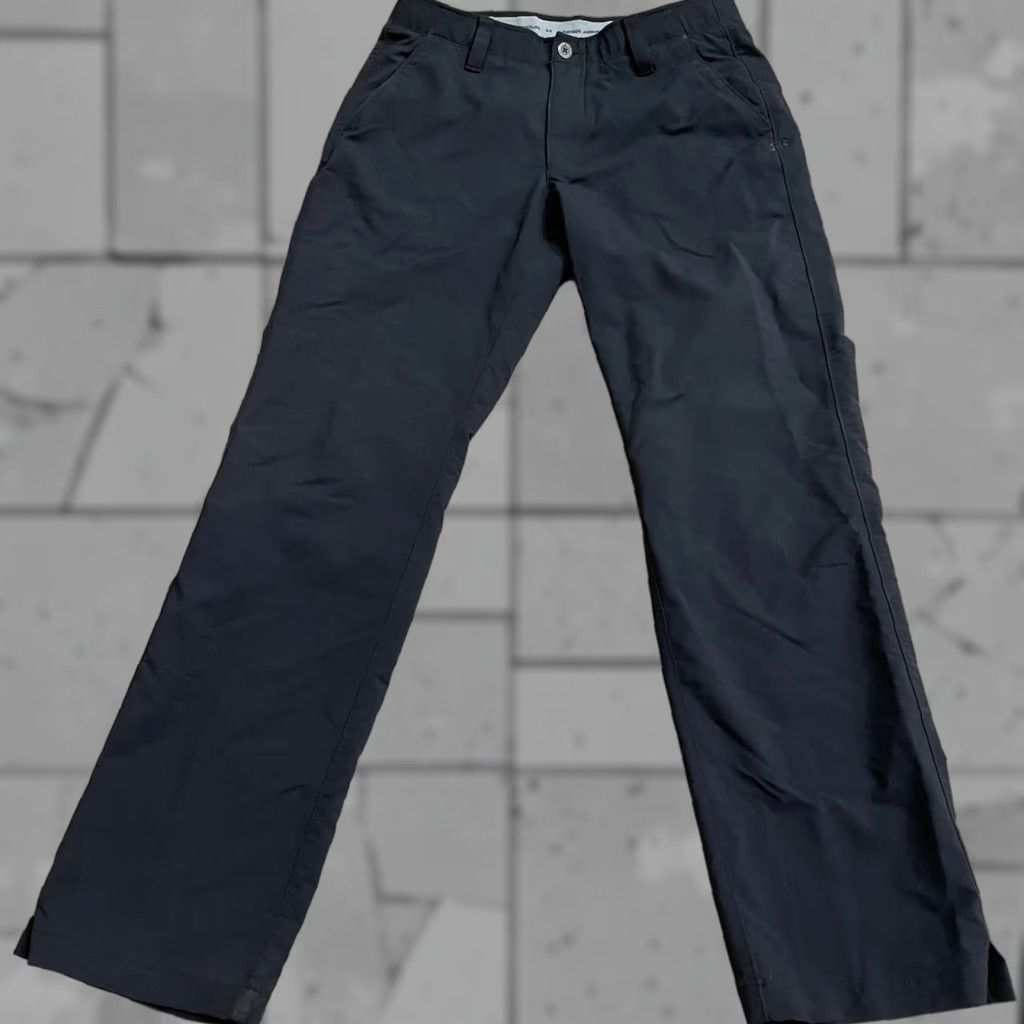 Vintage VINTAGE? Wait; no. Under Armour Nylon Blend Black Athletic Pants Men Regular 32x32 Inseam 32 Golf Style Mens Black Nylon Blend Athletic Pants Size US 32 / EU 48 - 1 Thumbnail
