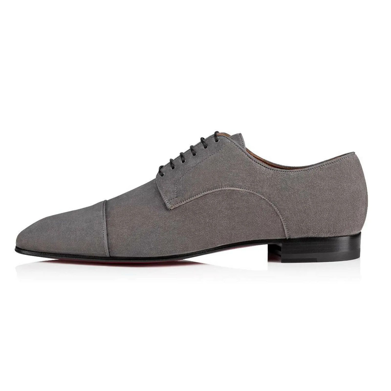 Christian Louboutin Christian Louboutin Grey Suede Lace Dress Loafer 39 6 Size US 6 / EU 39 - 3 Thumbnail