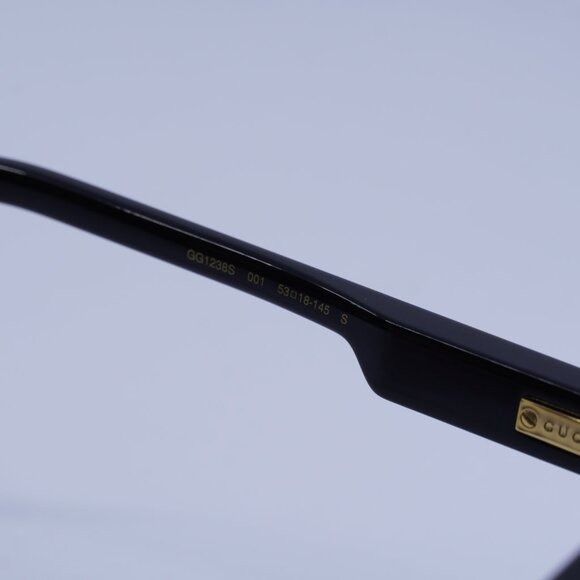 Gucci Gucci GG1238S 001 Sunglasses Black Square Frame, Brown Size ONE SIZE - 6 Thumbnail