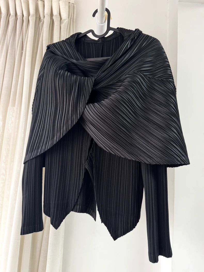 Issey Miyake issey miyake size:3 Black witch's coat Size XXS / US 00 / IT 34 - 6 Thumbnail