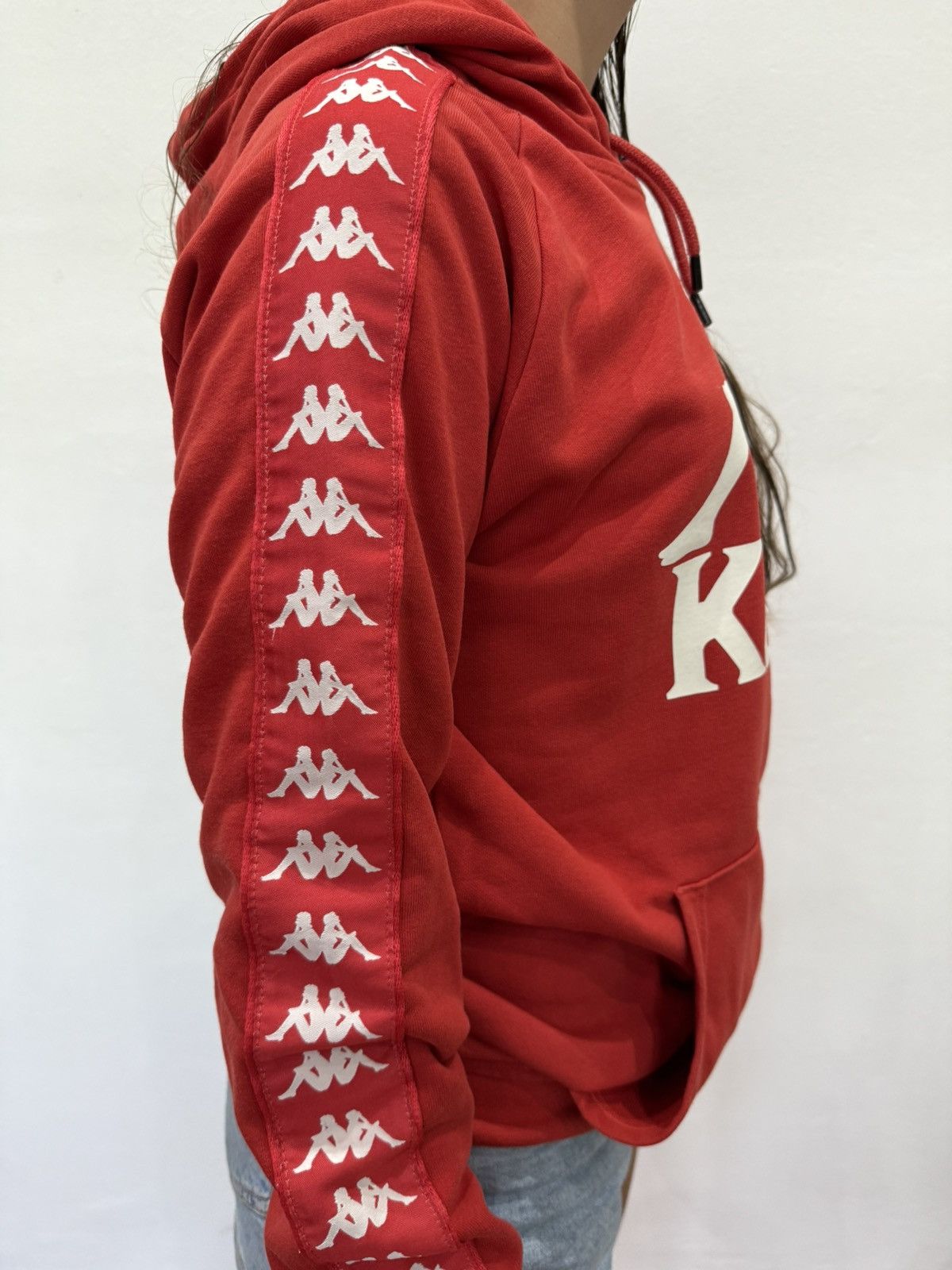 Kappa Kappa Red Hoodie Logo Taped Sleeves – M Size US M / EU 48-50 / 2 - 2 Thumbnail