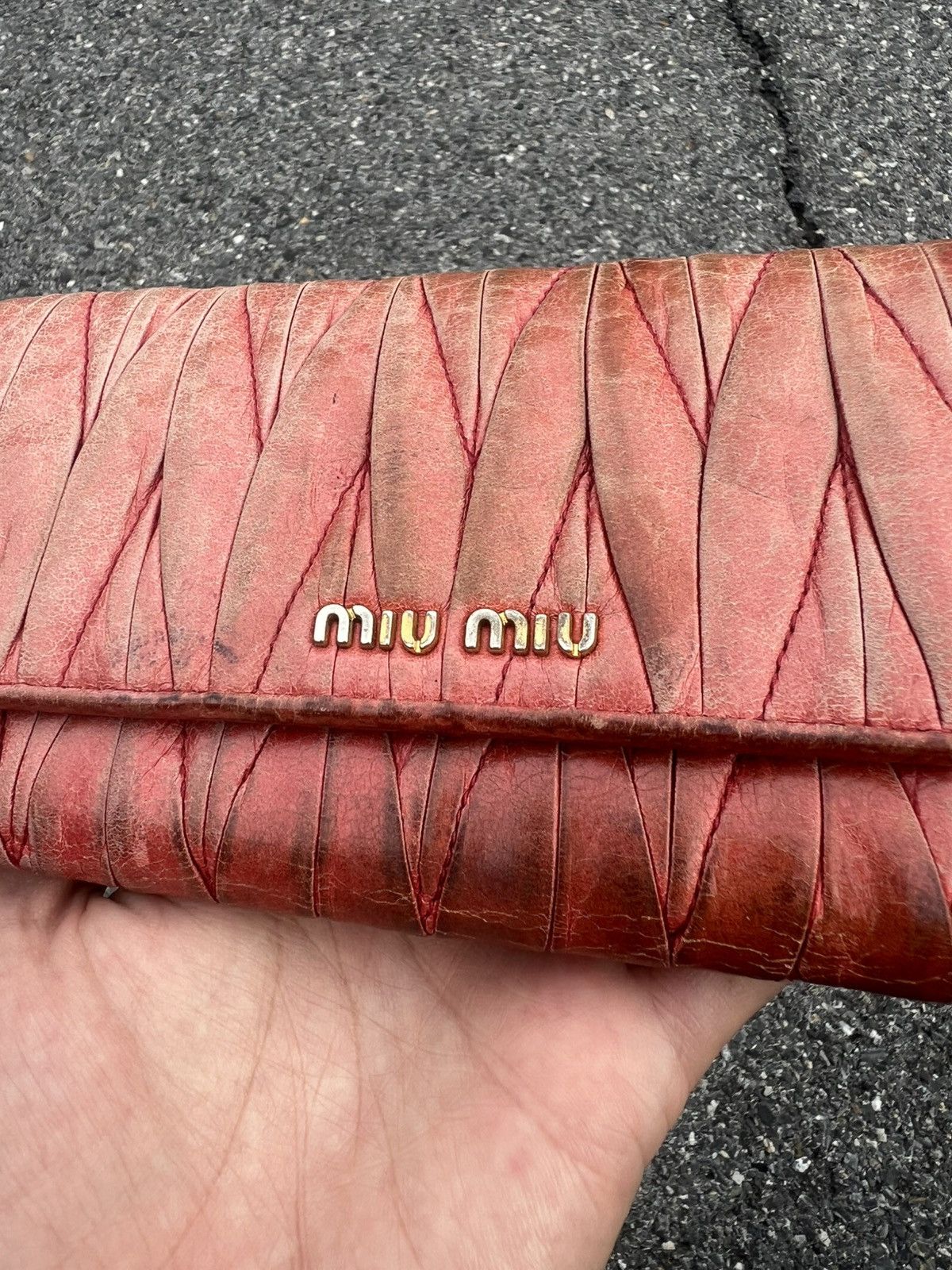 Miu Miu miu miu matelasse long wallet Size ONE SIZE - 5 Thumbnail