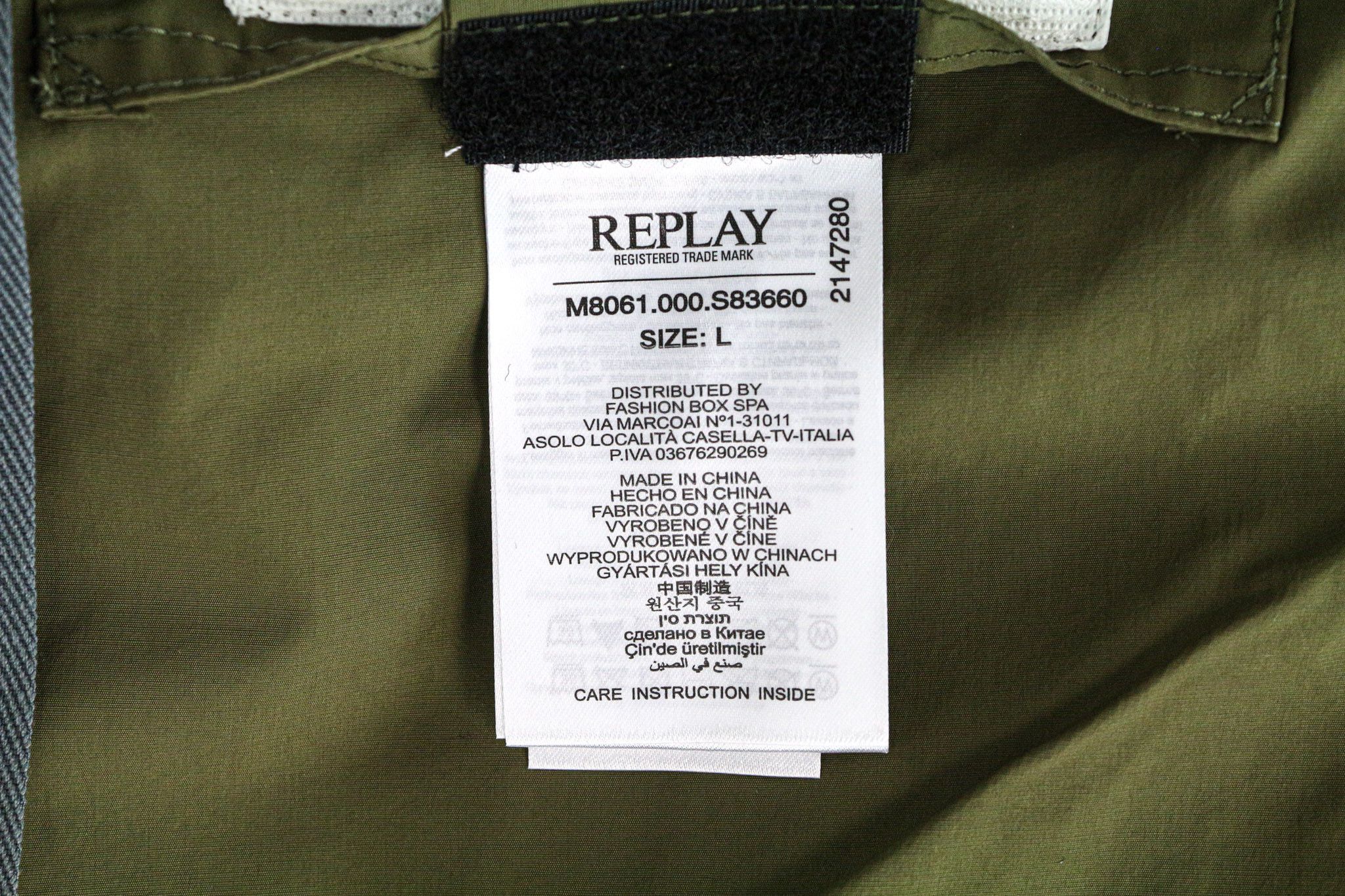 Replay L Green Hooded Windbreaker Jacket 74679 Size US L / EU 52-54 / 3 - 7 Thumbnail