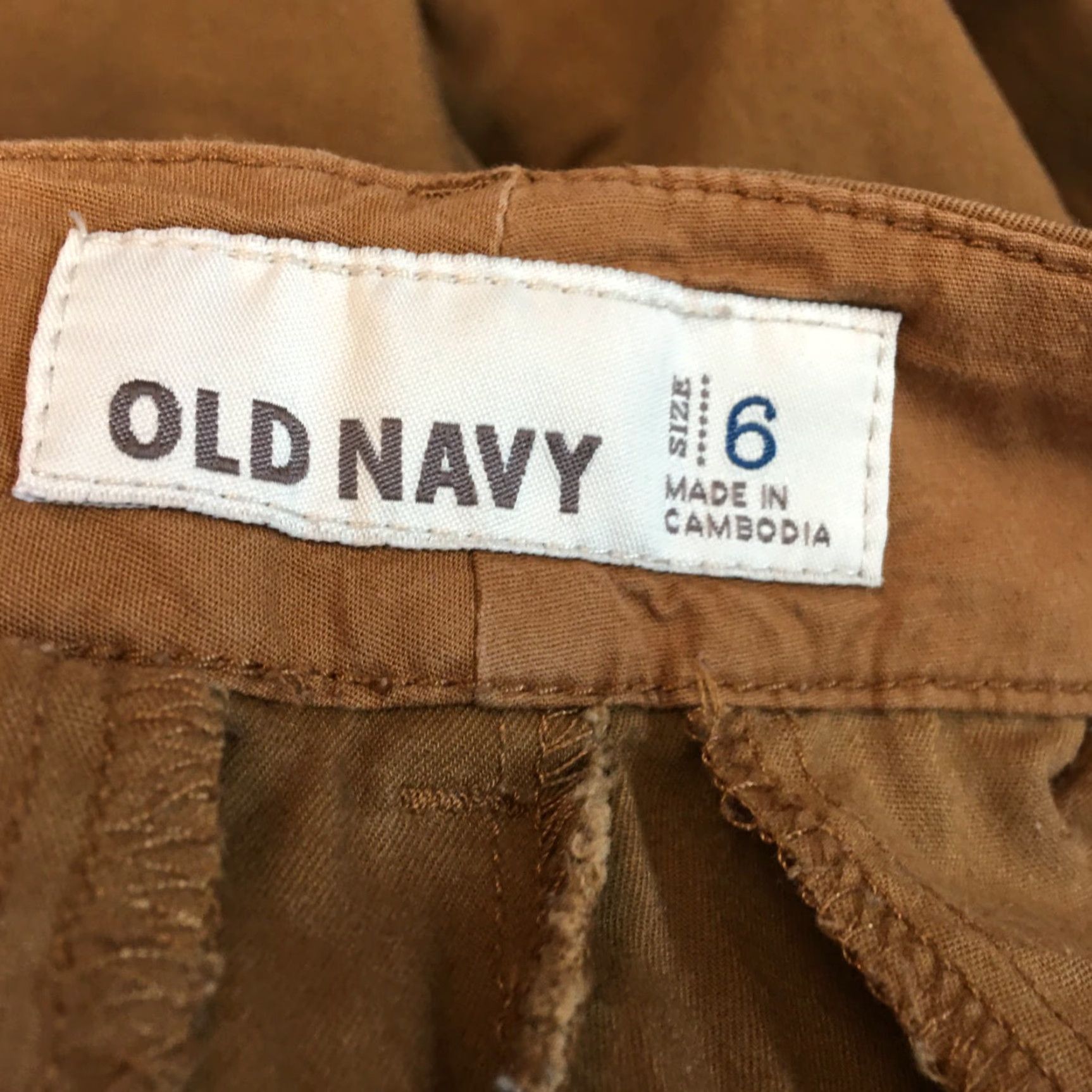 Old Navy VINTAGE Old Navy Women's Khaki Brown Mid Rise Casual Straight Pants Size 6 Size 32" / US 10 / IT 46 - 6 Thumbnail