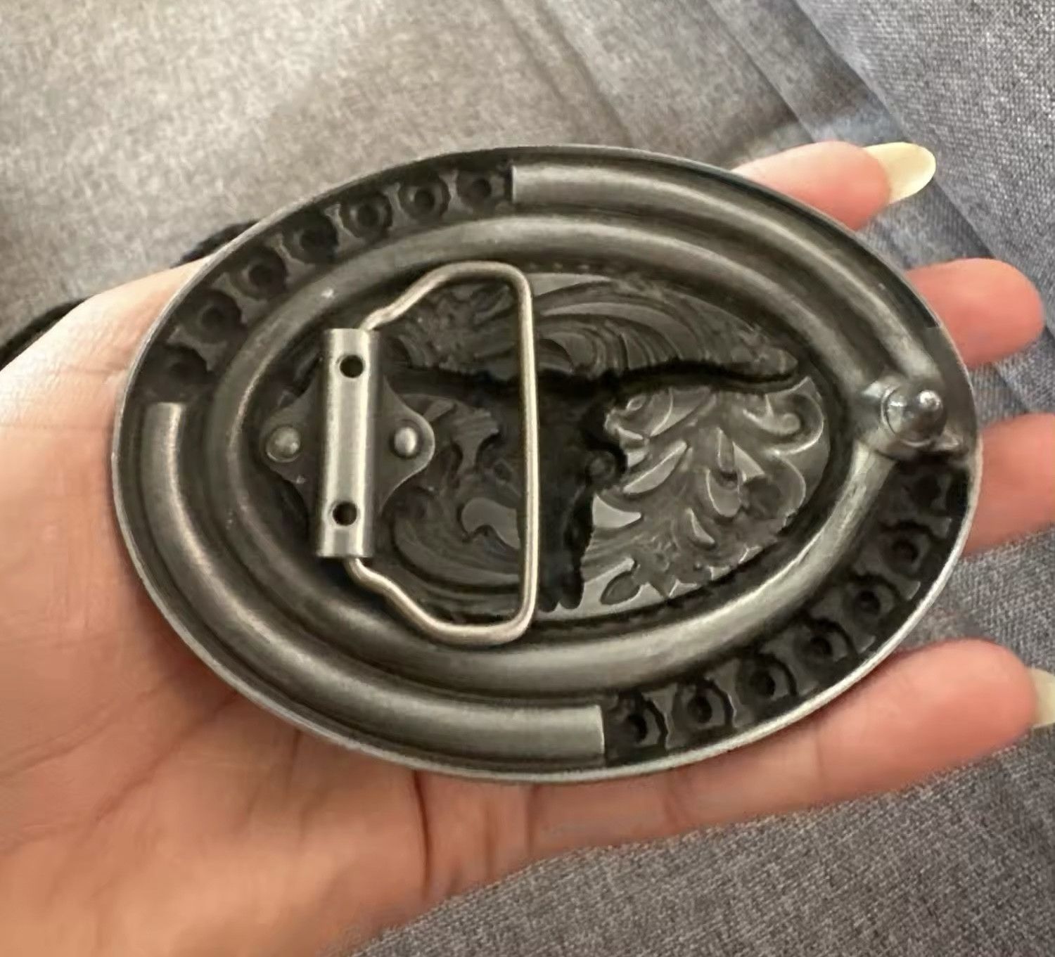 Cowboy Equipment Vintage-Cowboy Rodeo Bull Head belt buckle Size ONE SIZE - 6 Thumbnail
