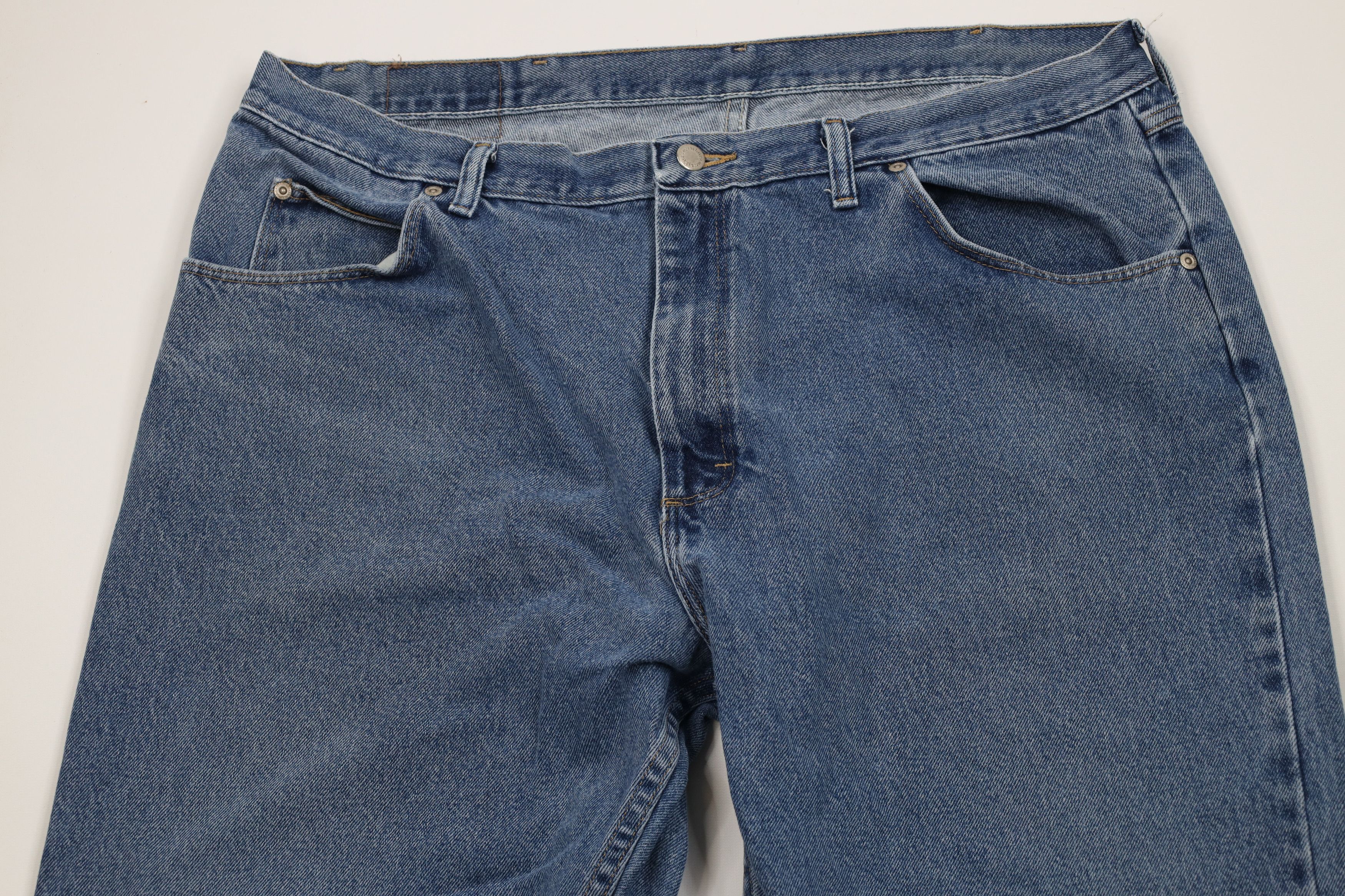 Wrangler Vintage Y2K Wrangler Wide Leg Denim Jeans Blue Cotton Size US 40 / EU 56 - 2 Thumbnail