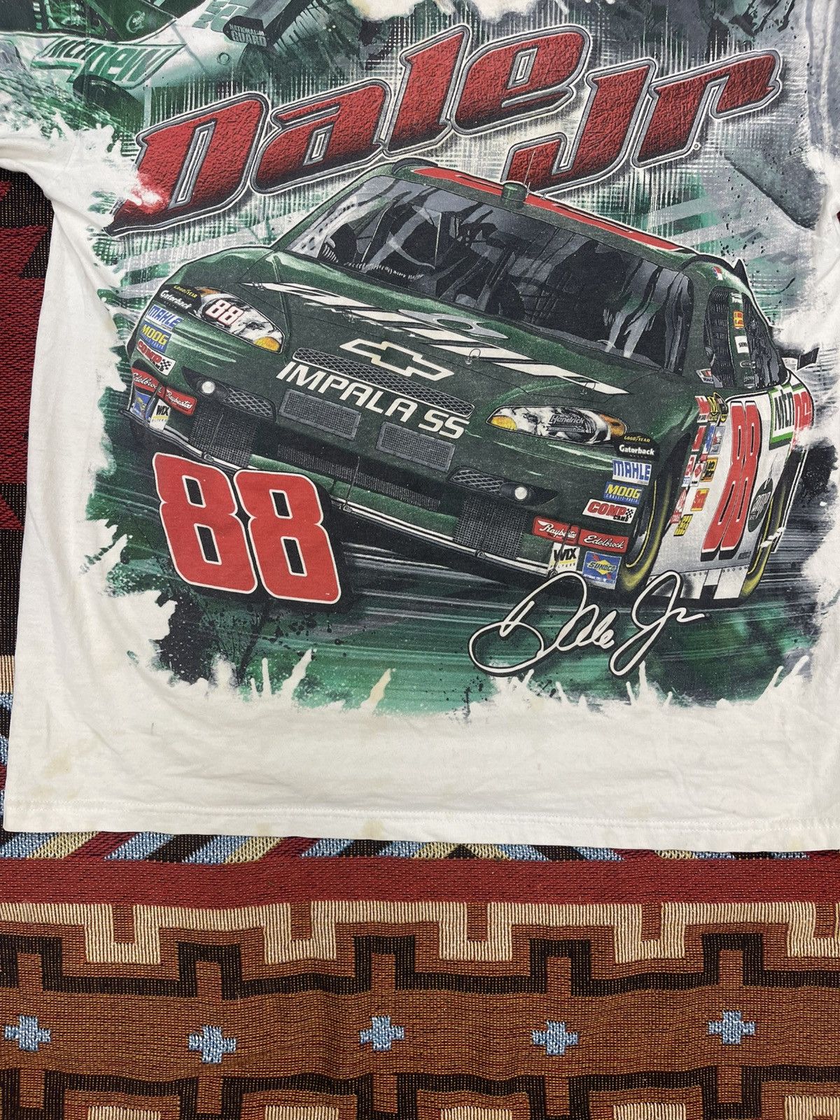 Chase Authentics × NASCAR Y2K NASCAR DALE JR RACE ALL OVER PRINT TEE Size US L / EU 52-54 / 3 - 2 Thumbnail