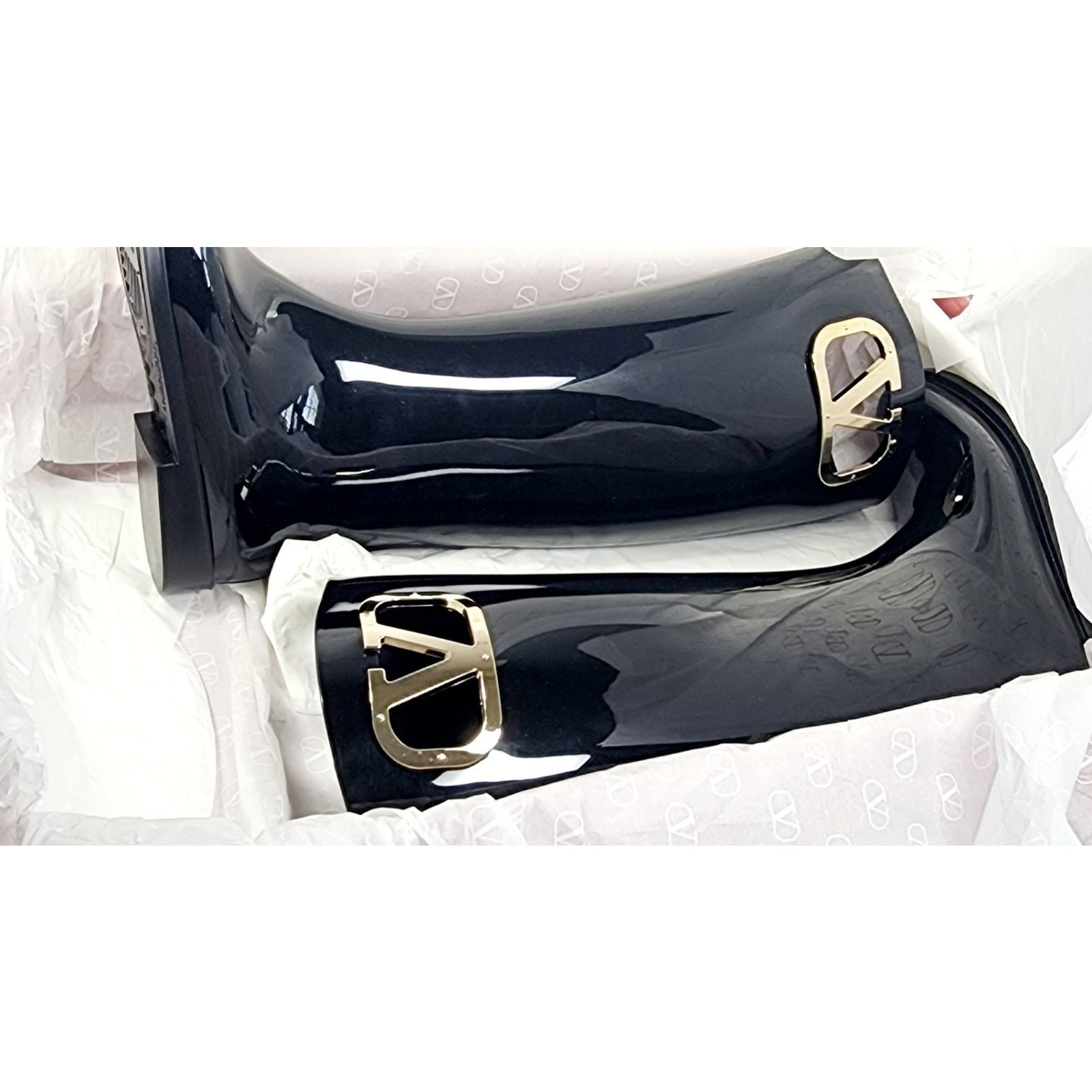 Valentino RRP $850 VALENTINO GARAVANI Wellington Boots US6 EU36 Logo Size US 6 / IT 36 - 11 Thumbnail