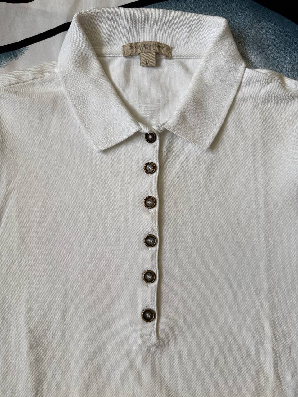 Burberry Burberry Brit womens polo novacheck white Size M Size M / US 6-8 / IT 42-44 - 3 Thumbnail
