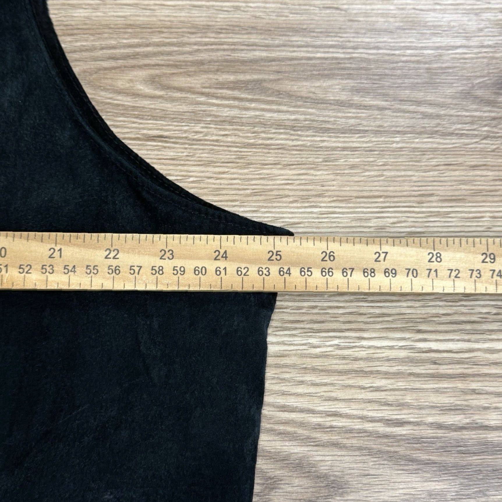 X-LARGE CRIPPLE CREEK Vest - Western Suede Snap Vest Men 3XL Black Suede Leather Lined Vintage Western Style Mens Vest Size US XXL / EU 58 / 5 - 6 Thumbnail